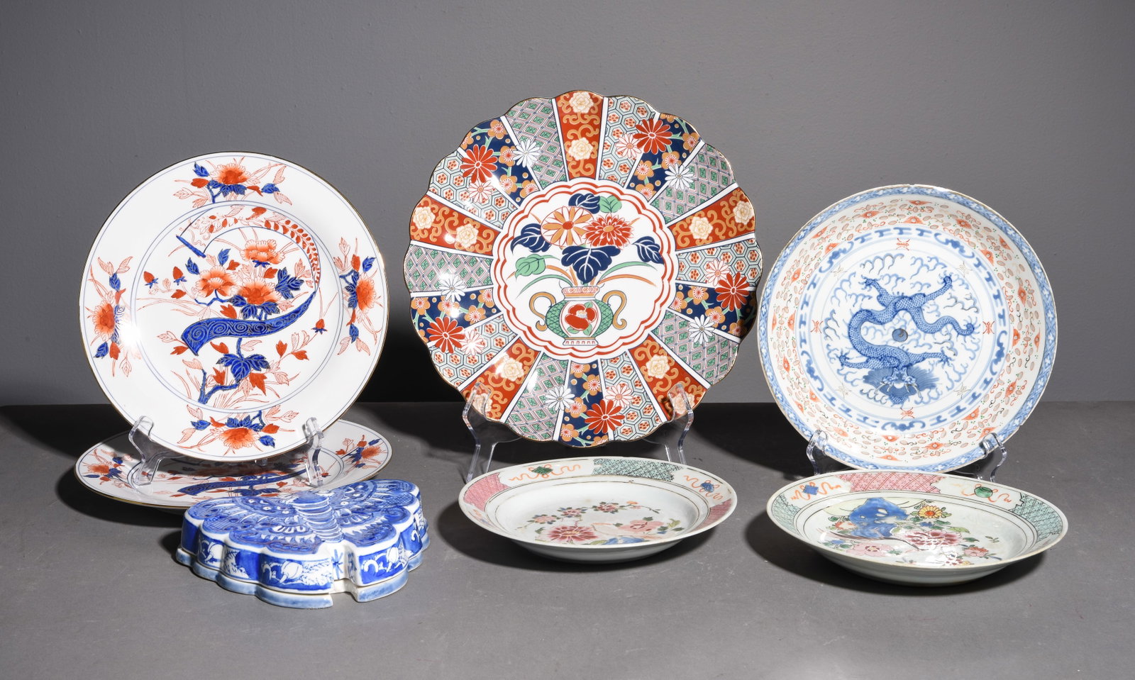 7pcs Assorted Asian / Imari Plates, Etc. (1 of 7)