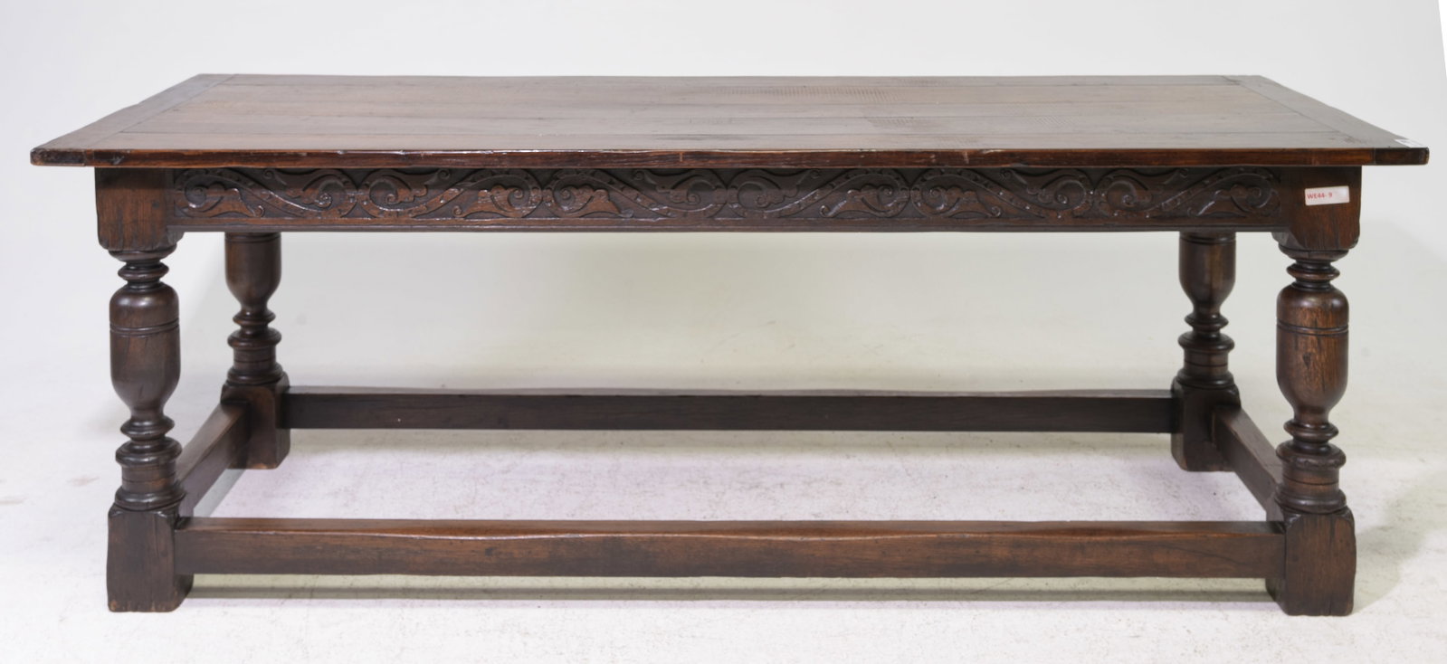 British Tudor Style Carved Oak Table c.1920's (1 of 7)