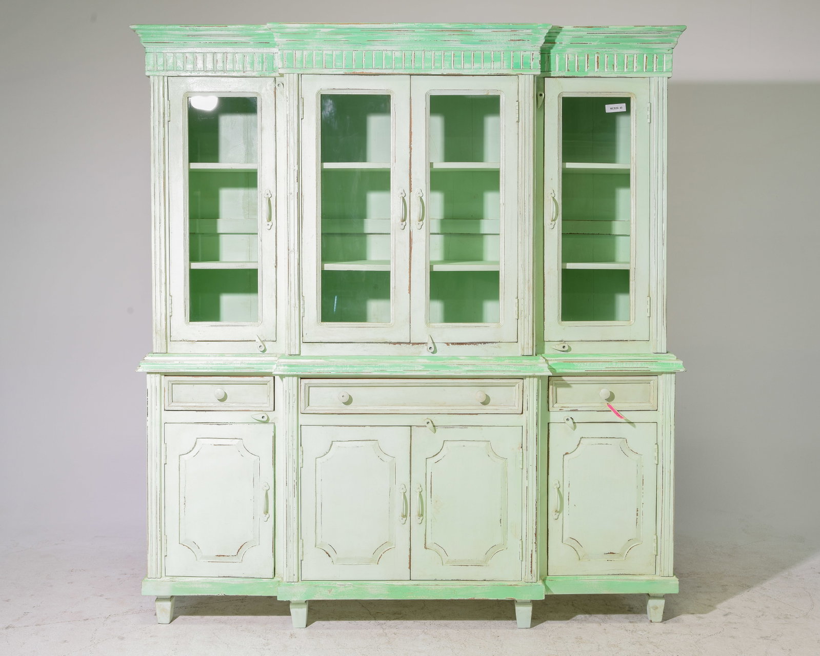 European Style Painted Bookcase / Cupboard (1 of 7)
