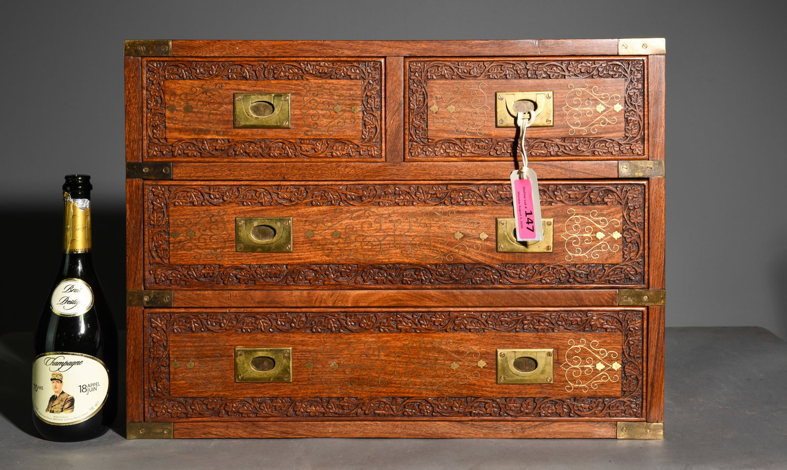Danish Campaign Chest / Jewelry Box (1 of 5)