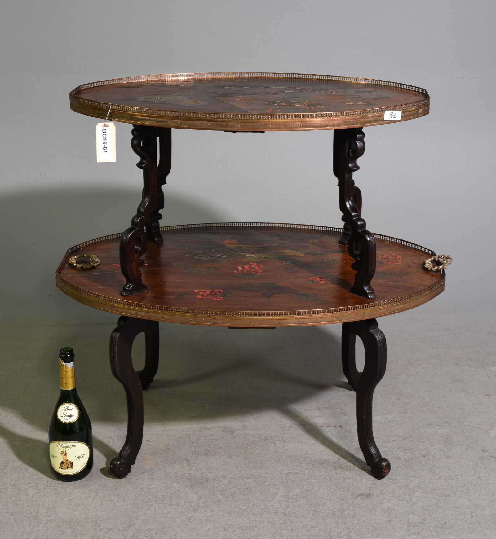French Art Nouveau Two Tier Tea Table (1 of 5)