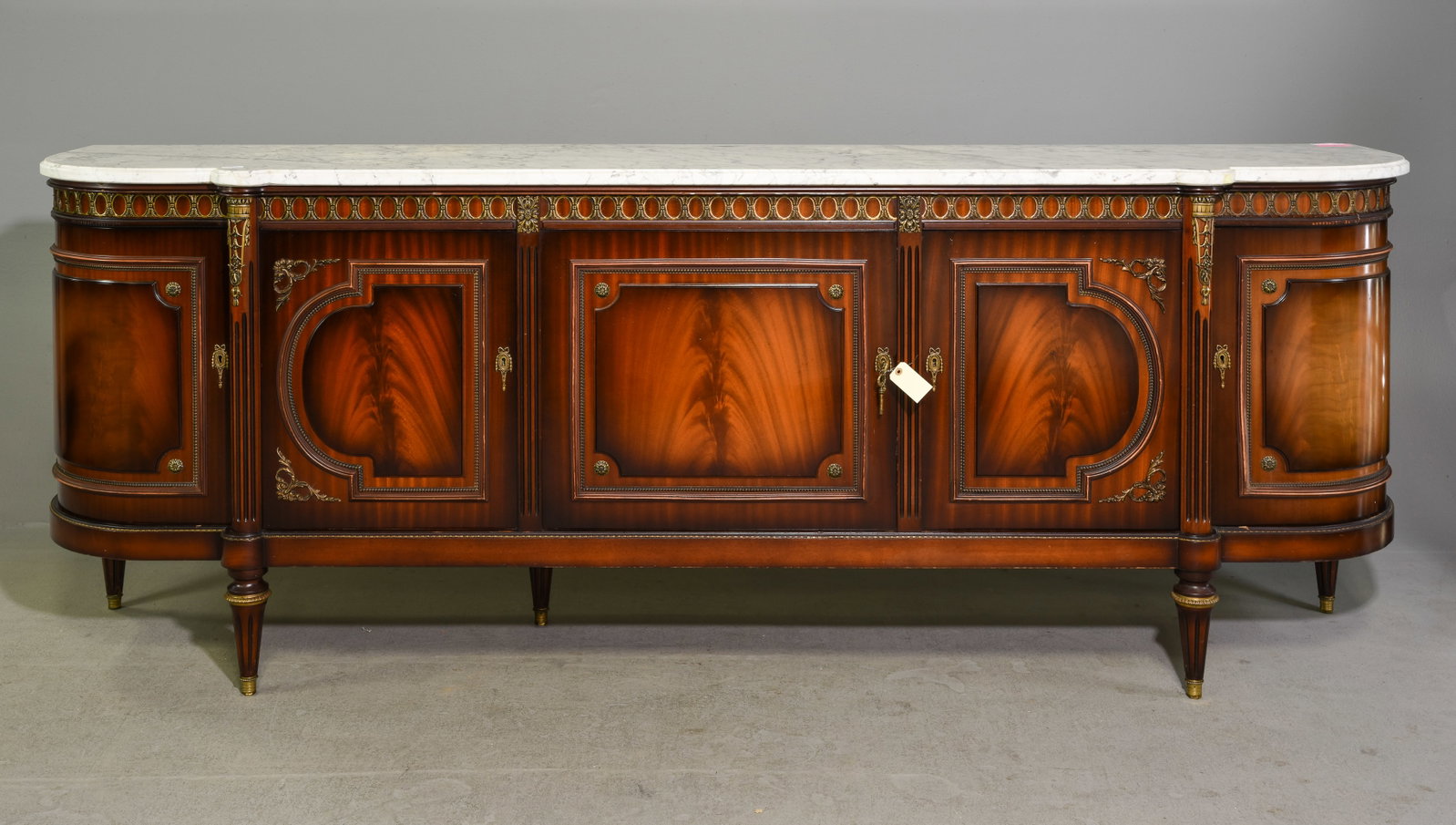 Louis XVI Style White Marble Top Sideboard (1 of 9)