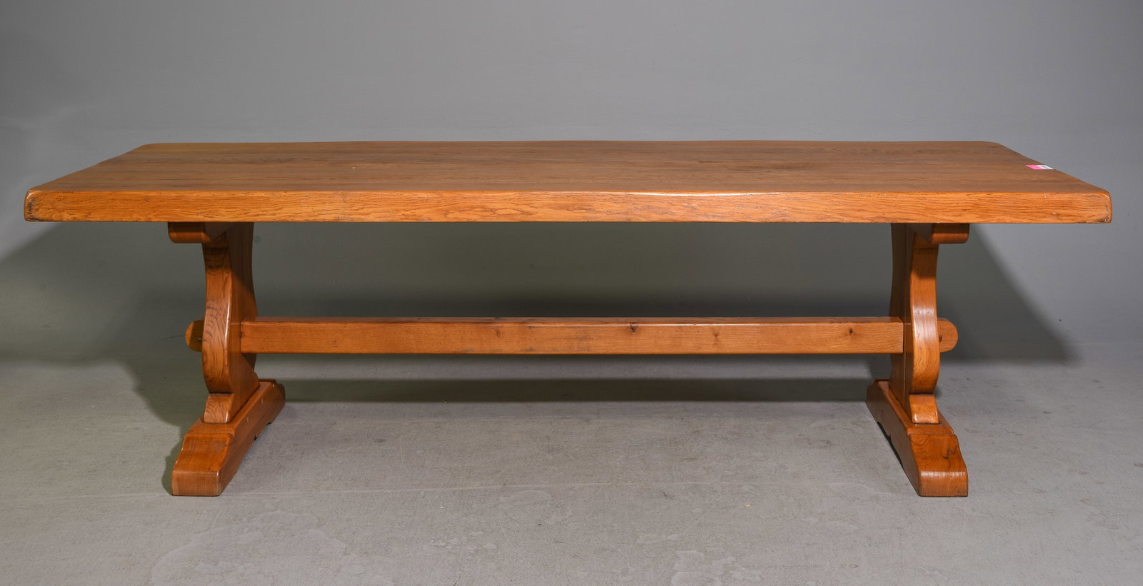 French Oak Trestle Base Monastery Table (1 of 6)