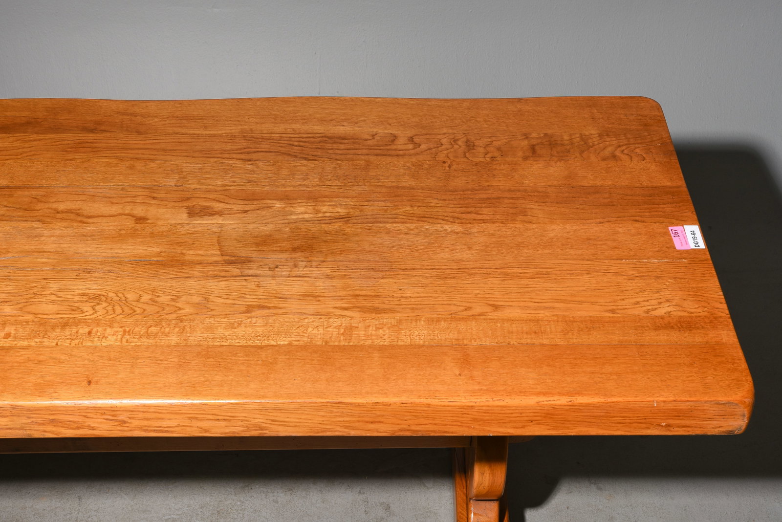 French Oak Trestle Base Monastery Table - 3