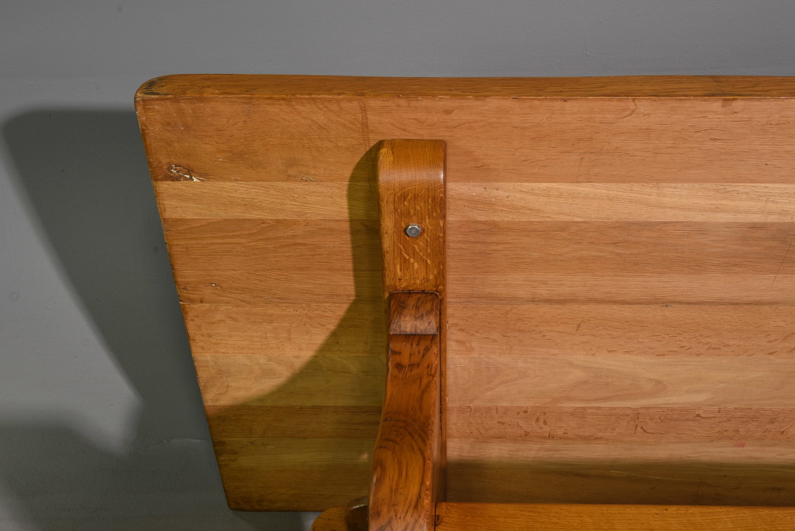 French Oak Trestle Base Monastery Table - 6