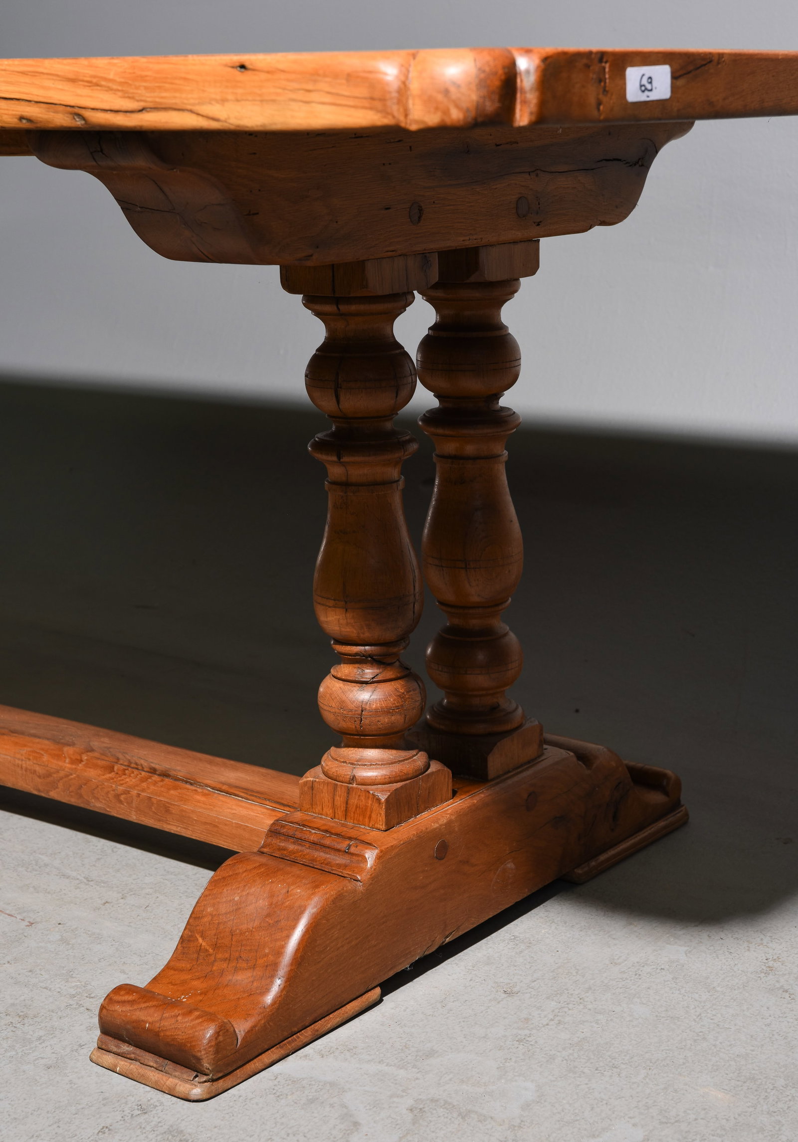 French Oak Monastery Table - 4