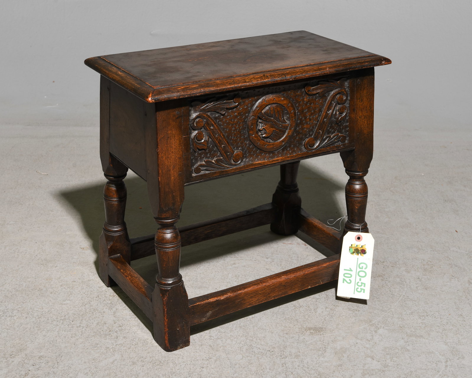 British Small Oak Lift Top Joint Stool / Box #2 (1 of 4)