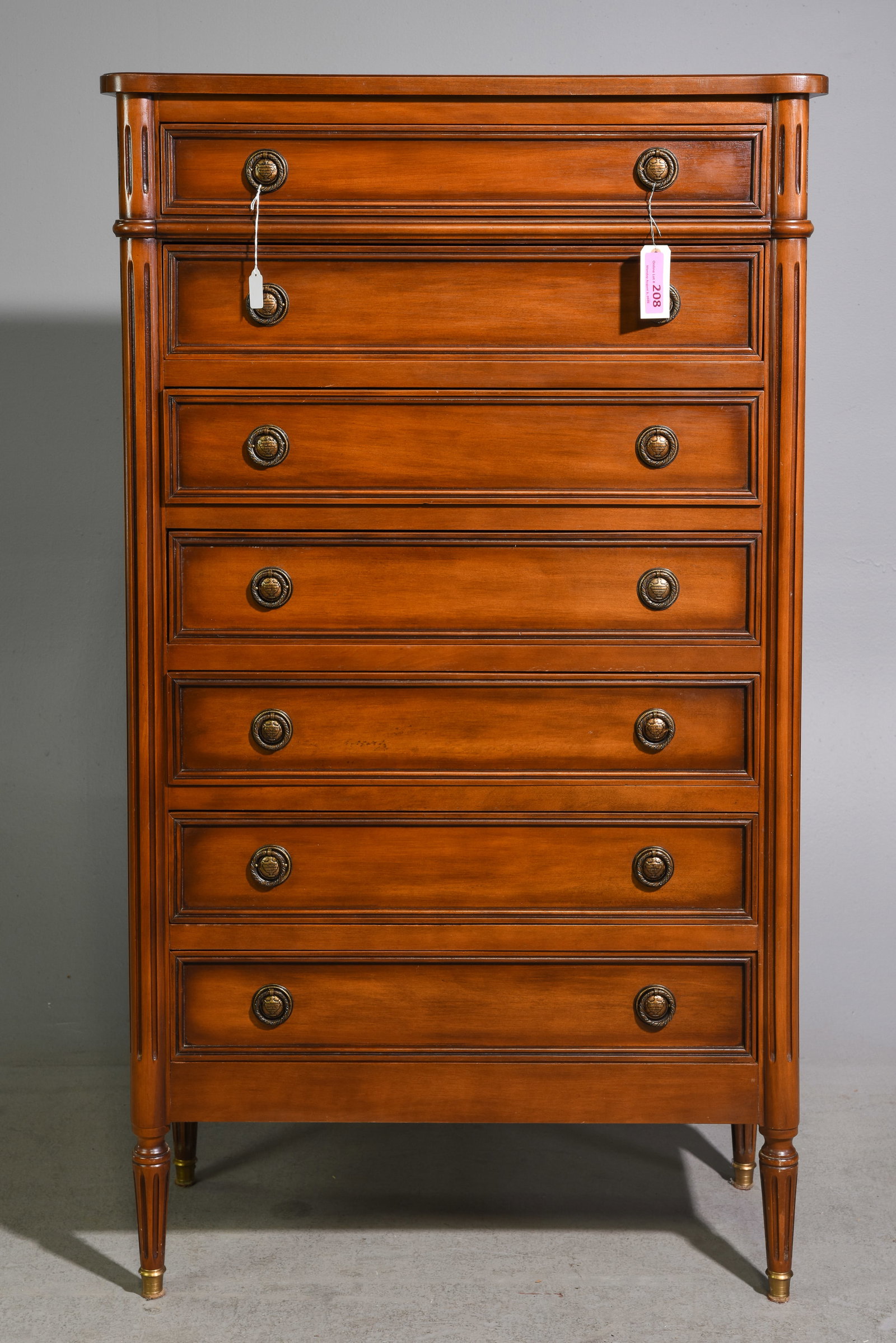 Louis XVI Style Semaniere / 7 Drawer Chest (1 of 5)