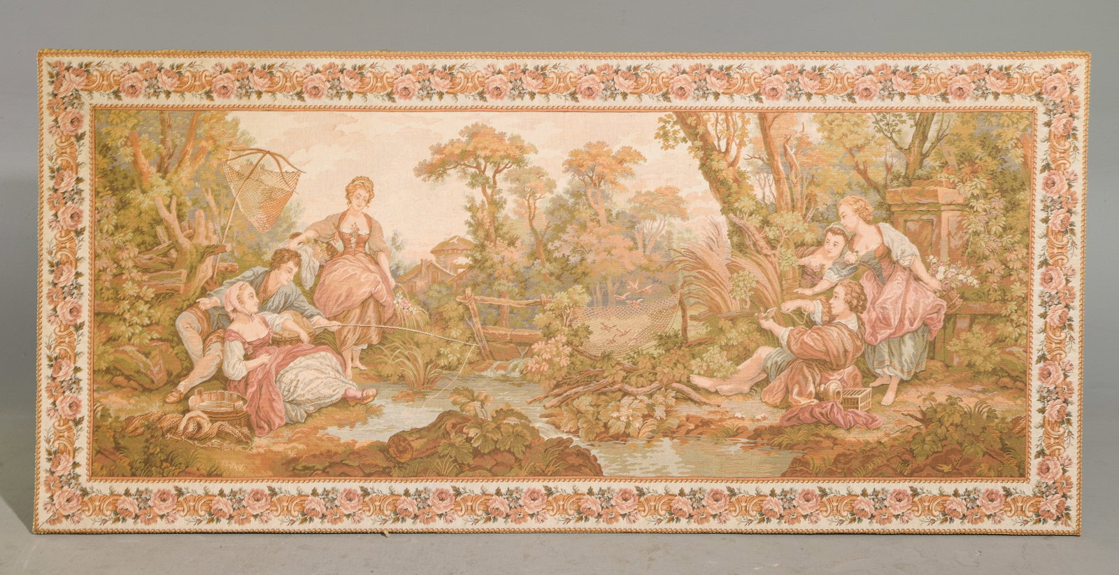 French Large "Day of Leisure" Tapestry (1 of 2)