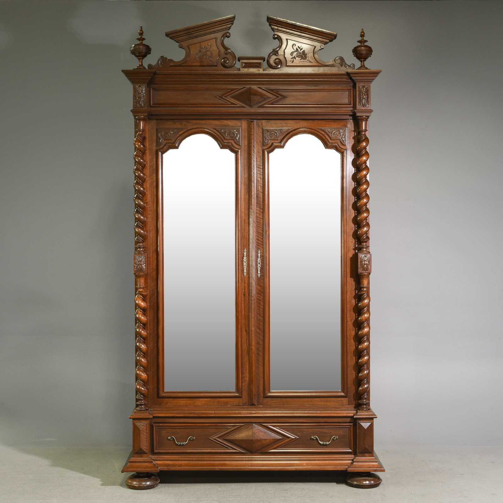 Louis XIII Style French Twist Armoire (1 of 7)
