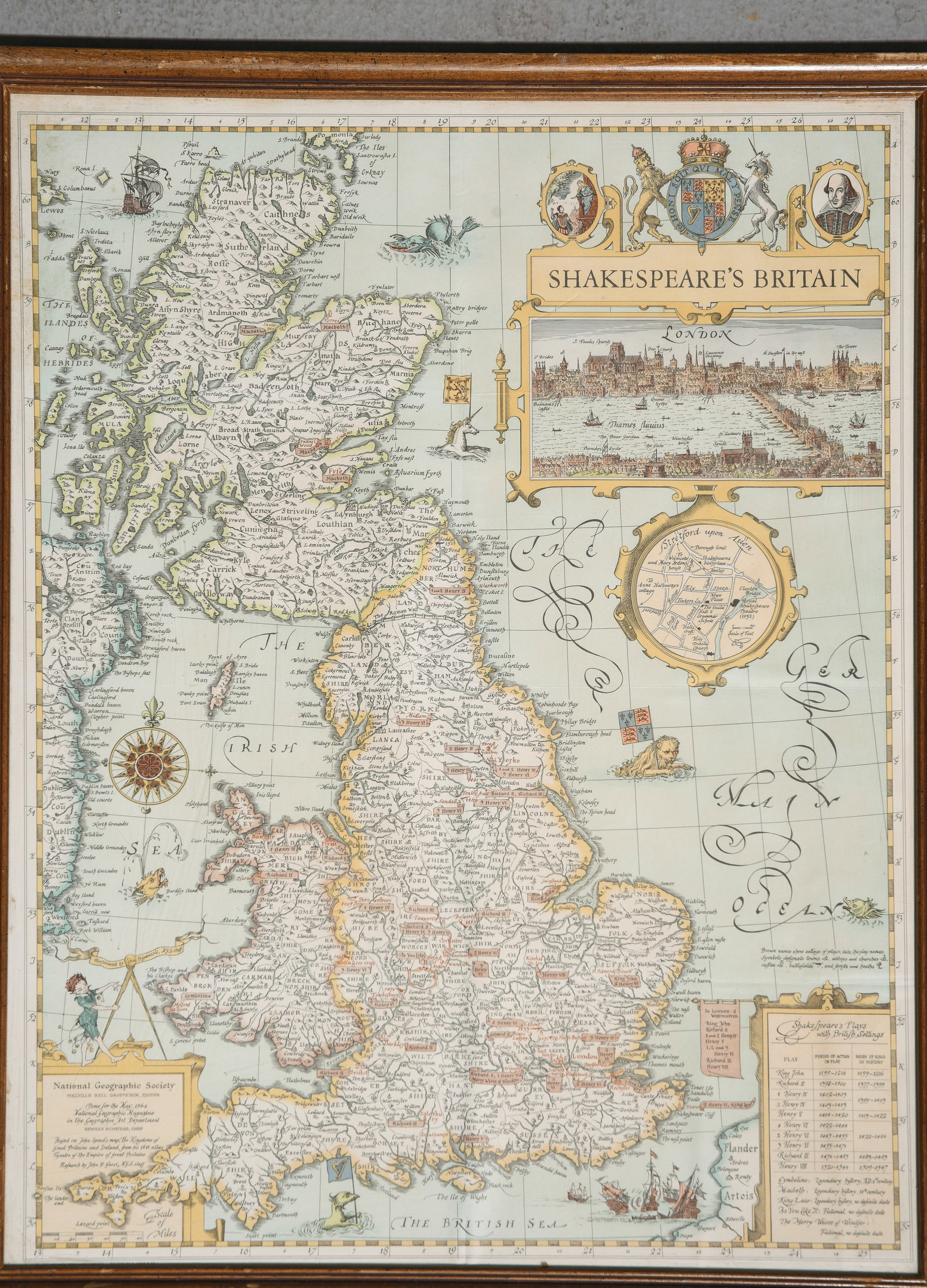 2 Framed Map Prints - 3