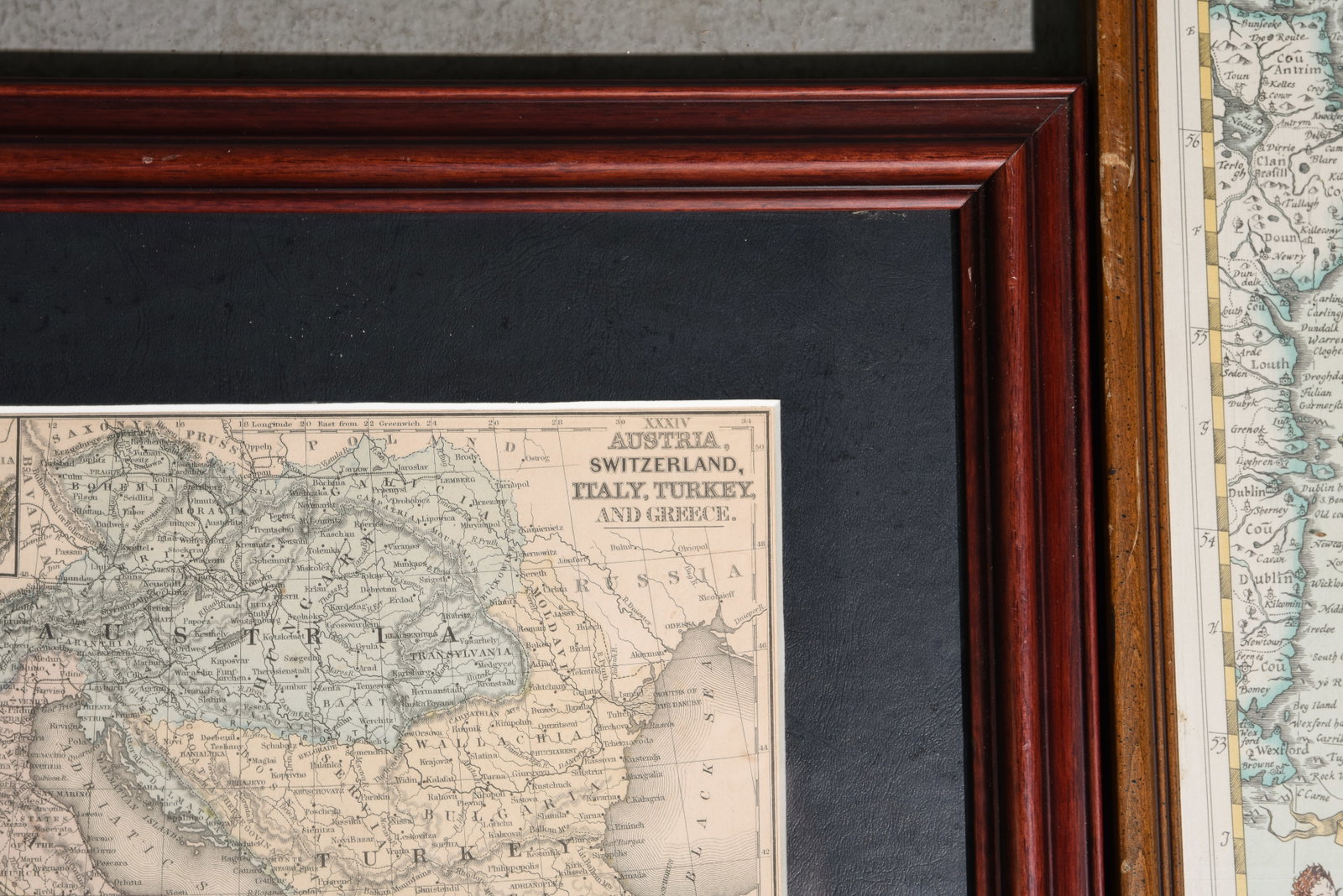 2 Framed Map Prints - 4
