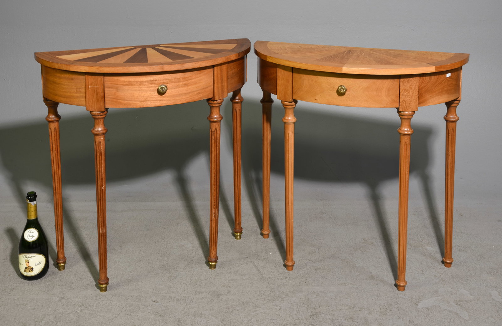 2 Louis XVI Style Demilune Hall Tables (1 of 4)