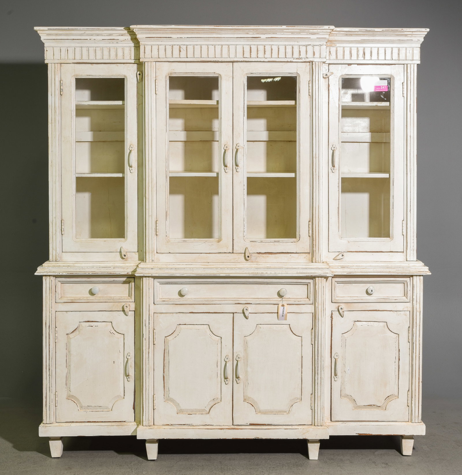 European Style Painted Cupboard / Bookcase (1 of 7)