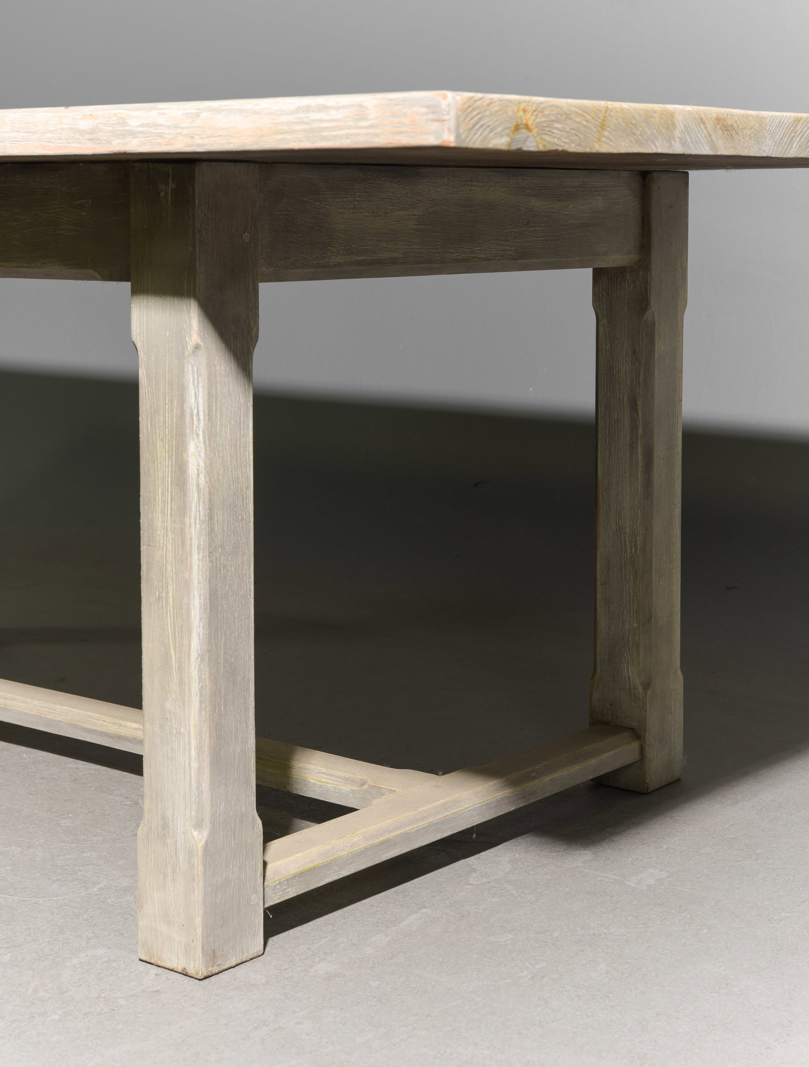 Rustic Painted Farmhouse Table - 4