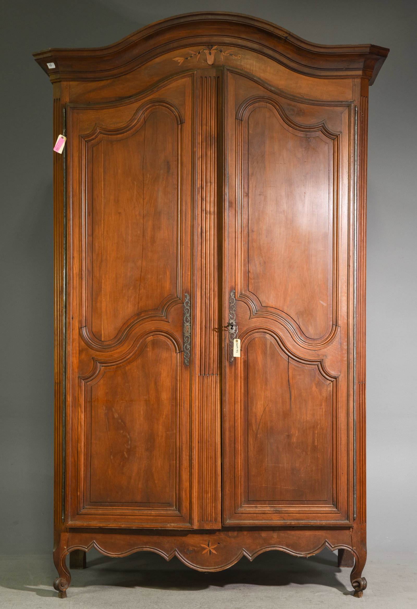 Louis XV Style Large Double Door Armoire (1 of 8)