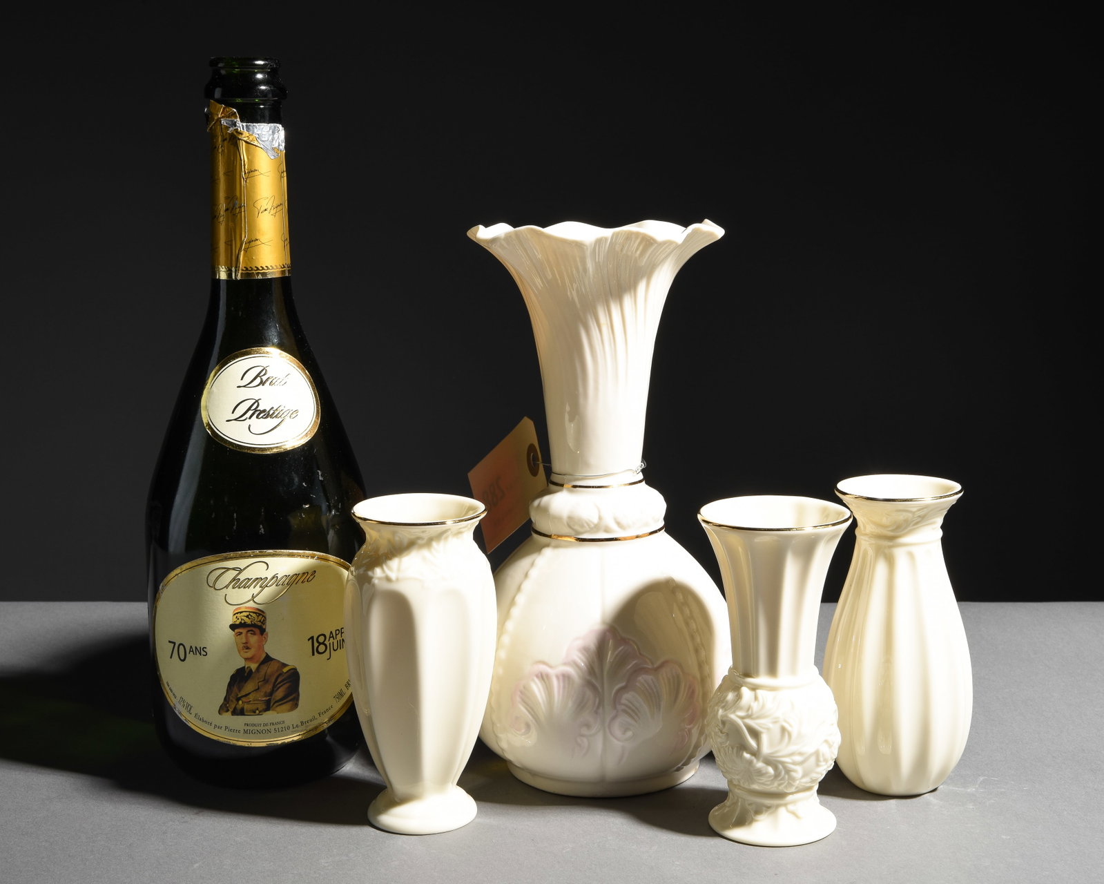 4pcs - Balleek & Lenox White Porcelain Vases (1 of 5)