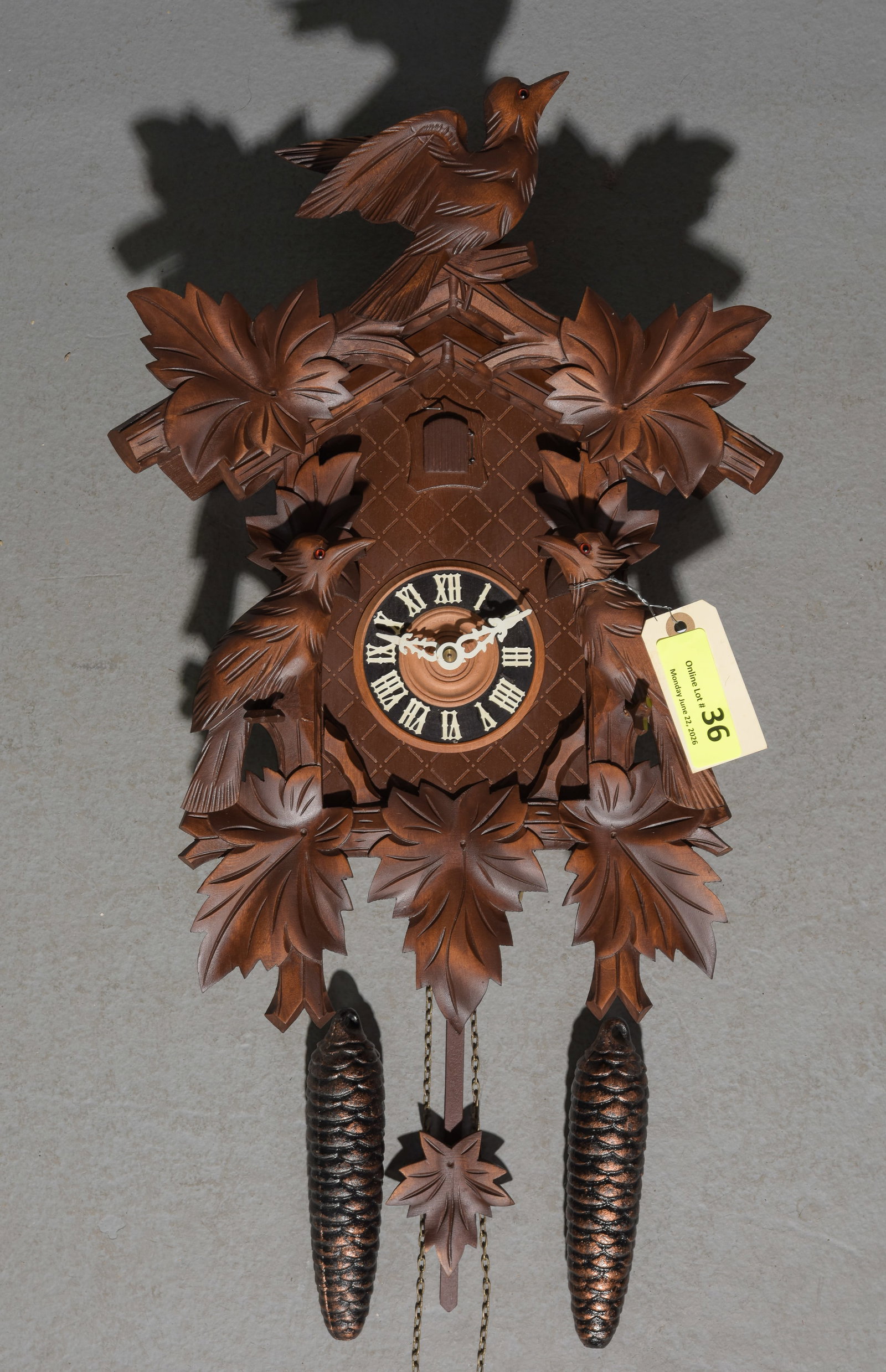 German Coo-Coo Clock with Weights (1 of 3)