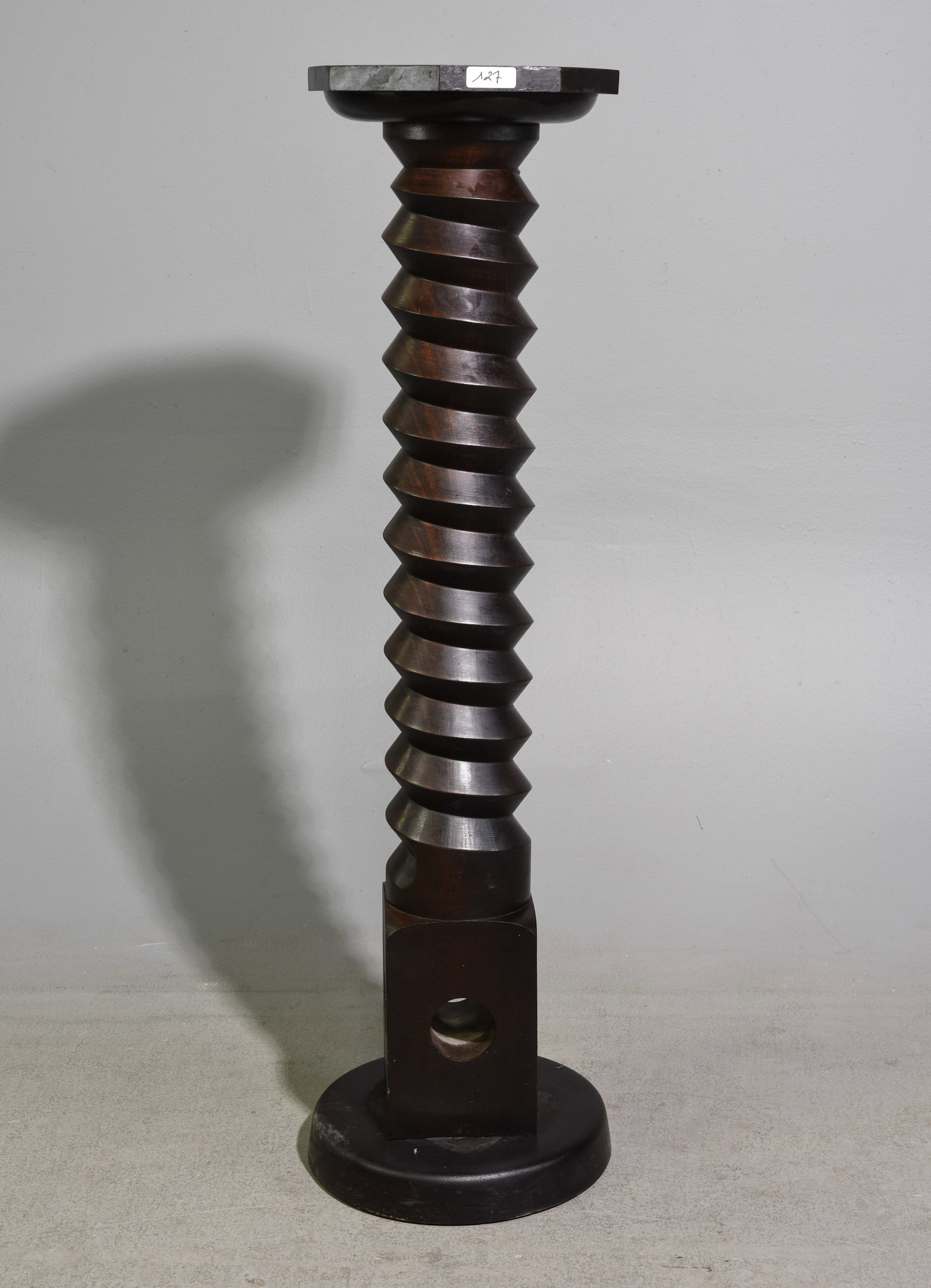 French Antique Screw Press Pedestal / Plant Stand (1 of 3)