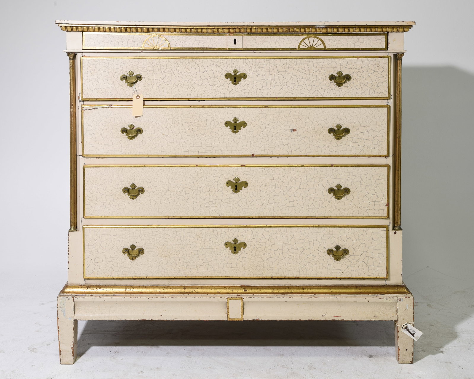Danish Empire Style Painted Large Chest (1 of 5)