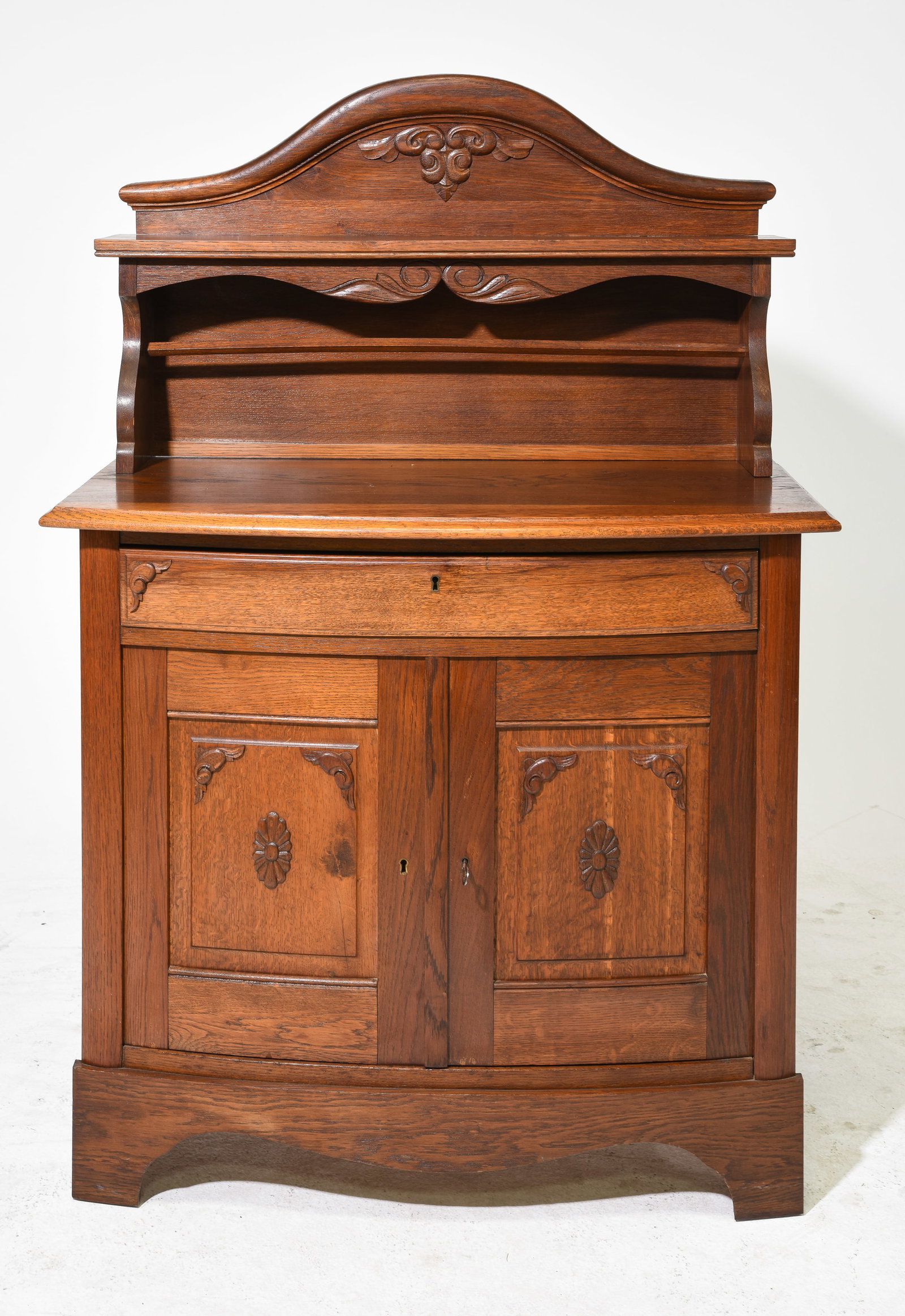Danish Walnut Hall Cabinet with Drawer (1 of 6)