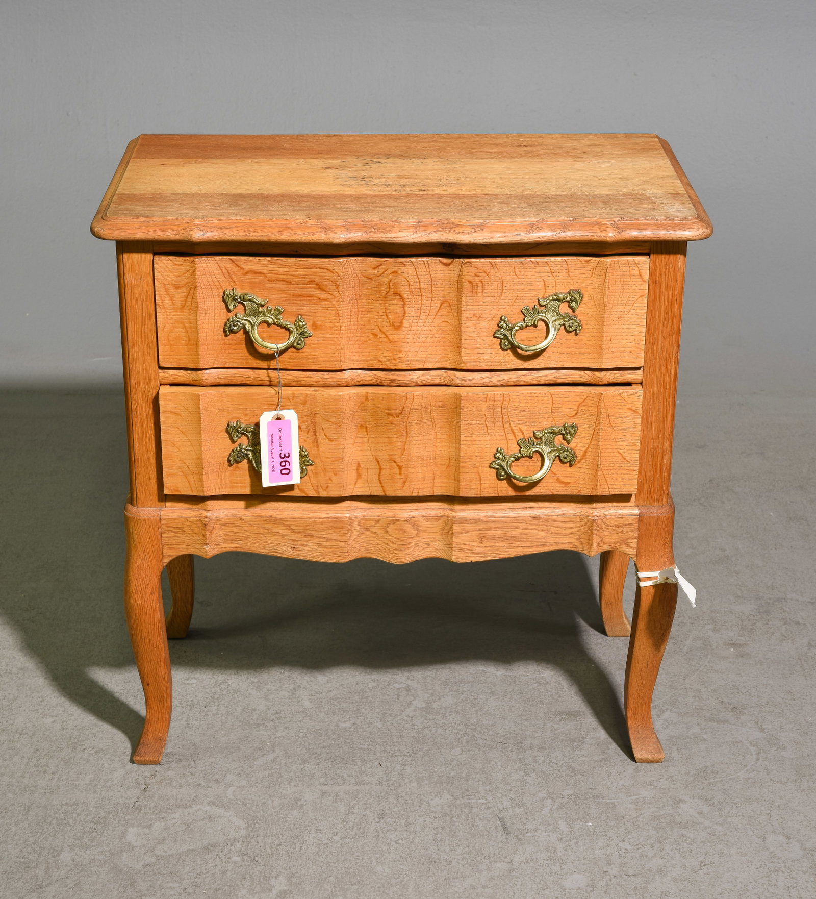 Danish Oak Small 2 Drawer Chest / Bedside (1 of 3)