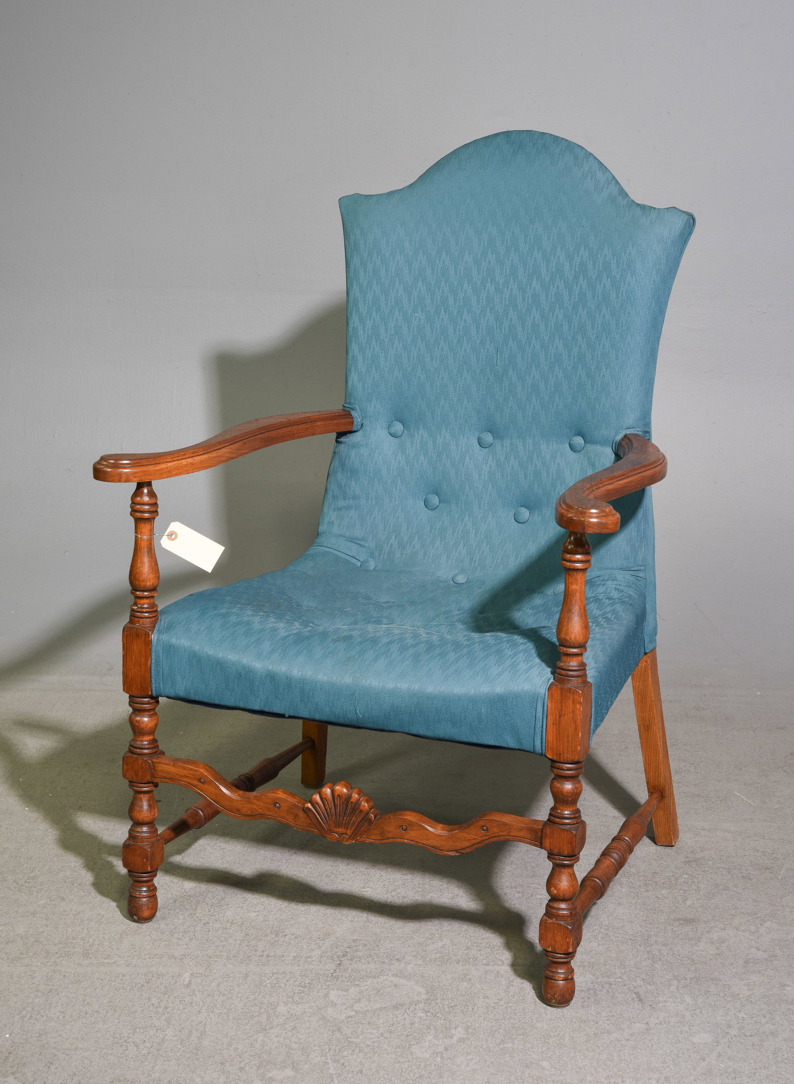 Oak Upholstered Arm Chair (1 of 4)
