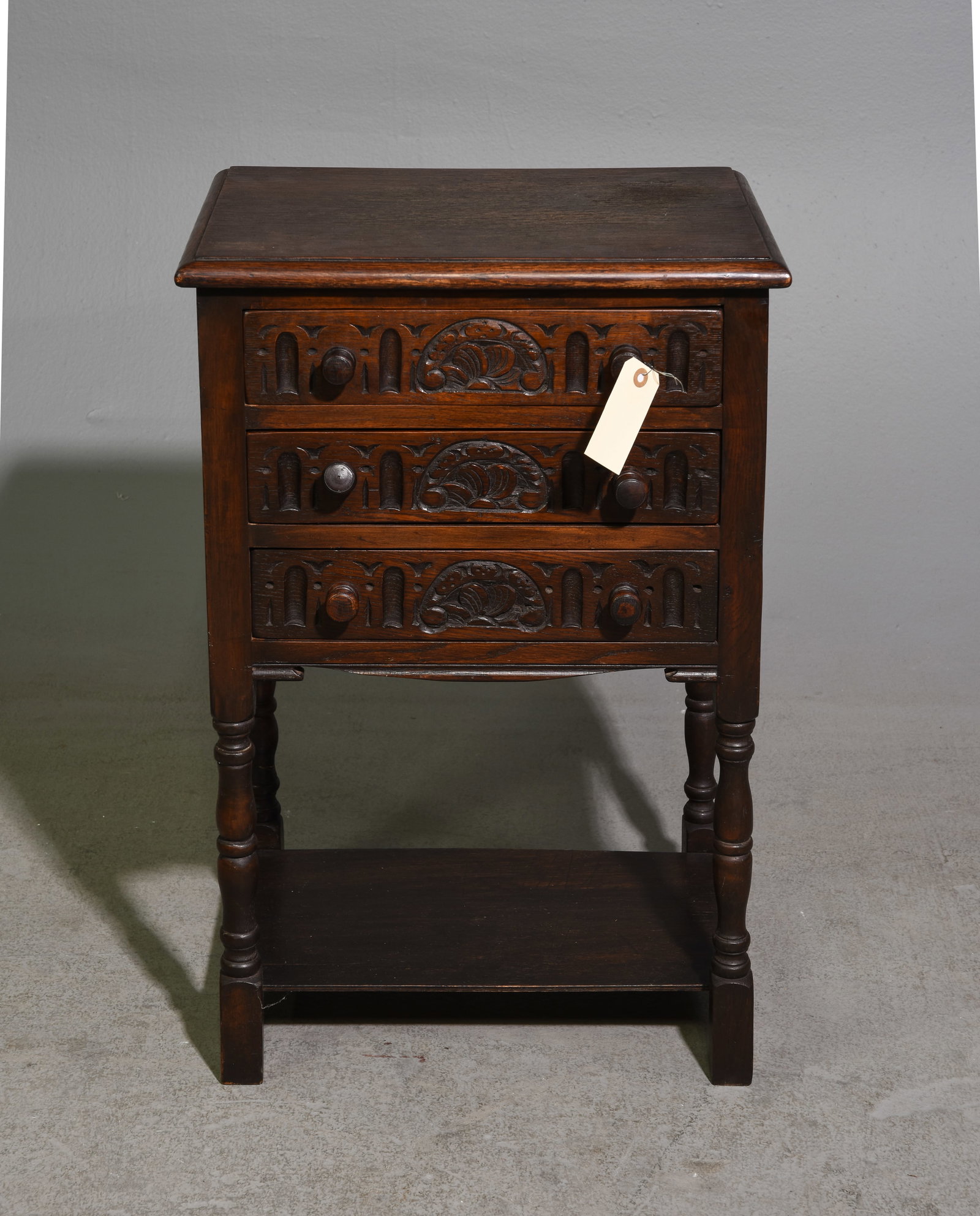English Oak Three Drawer Chest / Nightstand (1 of 3)