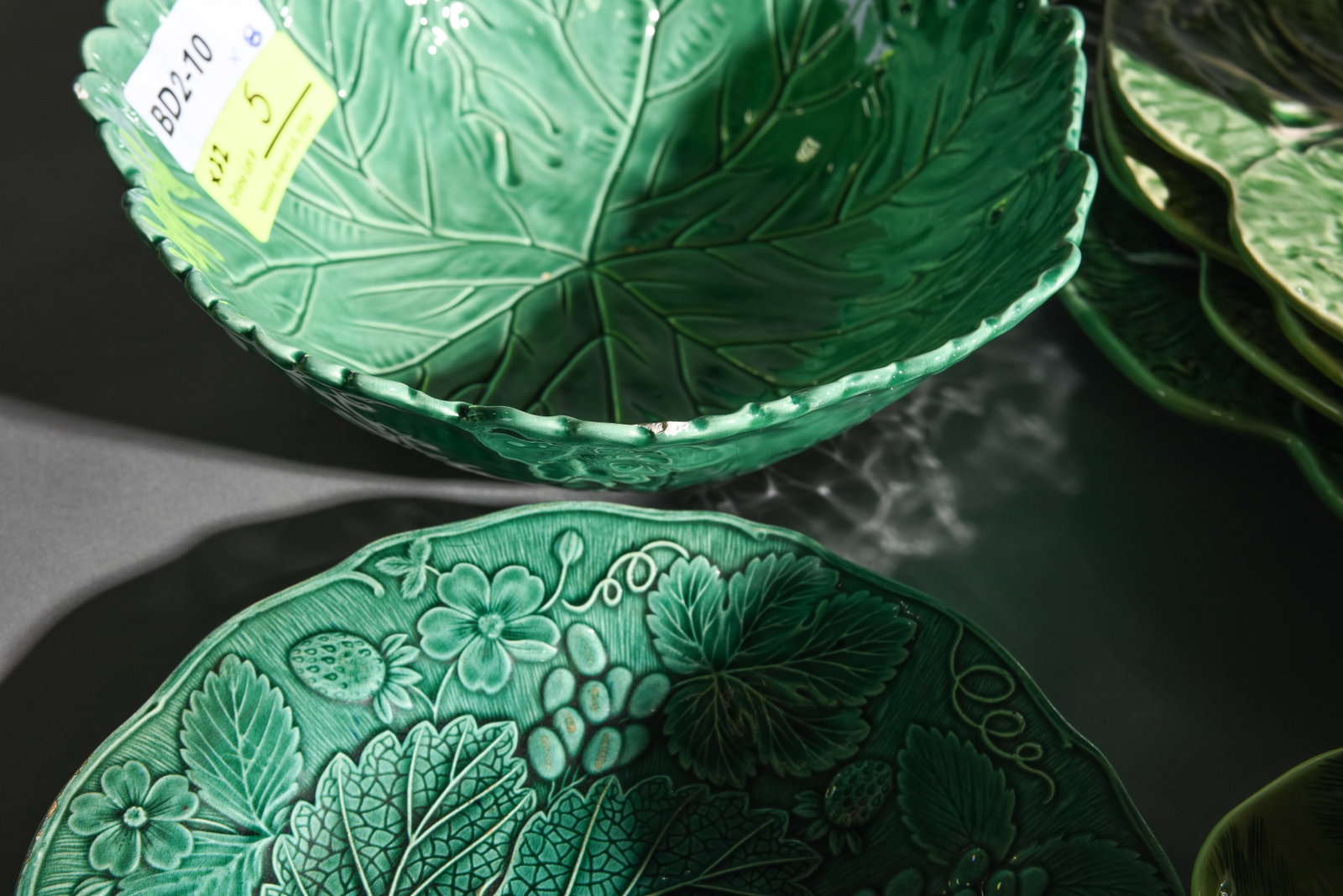 22pcs Assorted Green Cabbage Ware China - 4