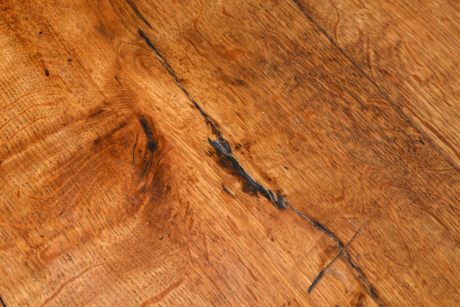 French Solid Oak Farmhouse Table - 4
