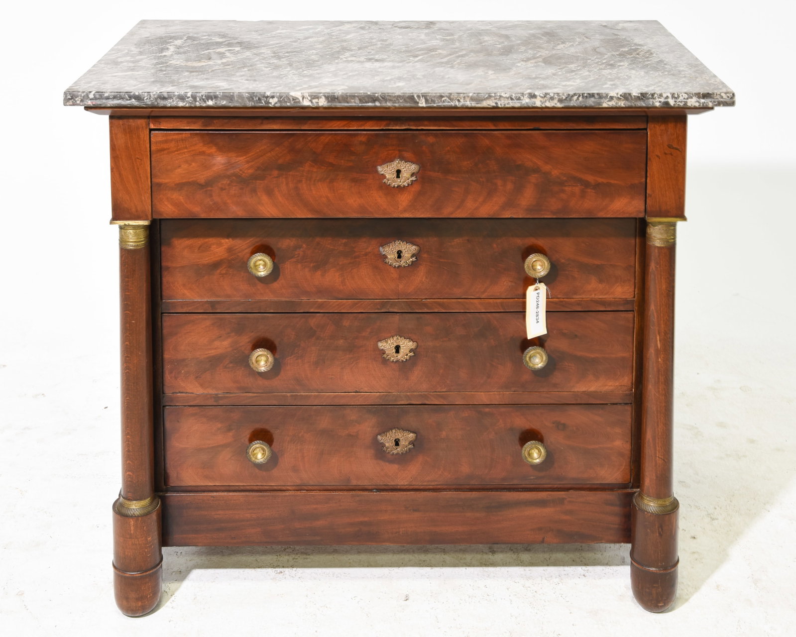 French Empire Style Mahogany Chest (1 of 7)