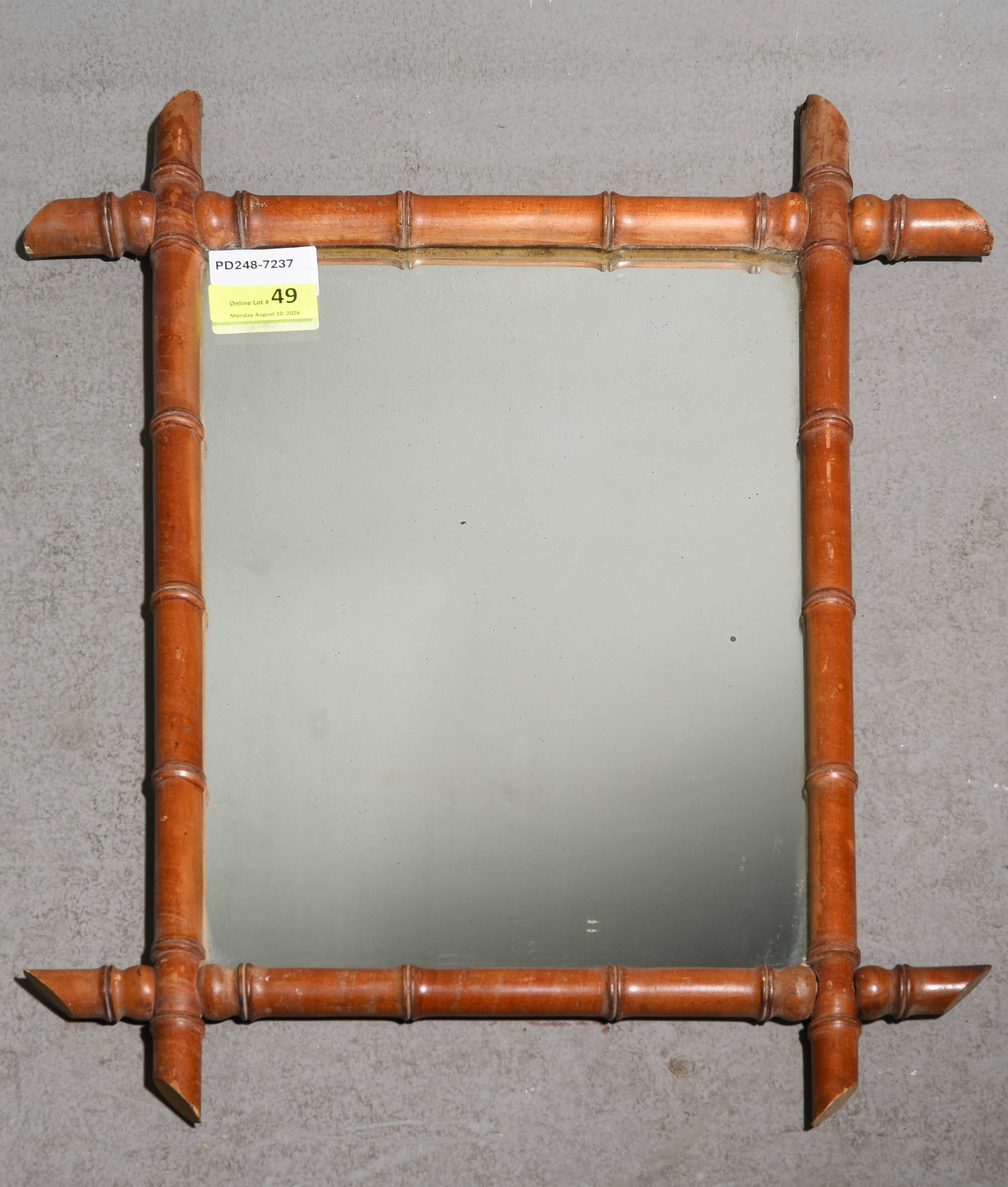 Faux Bamboo Framed Mirror #1 (1 of 3)