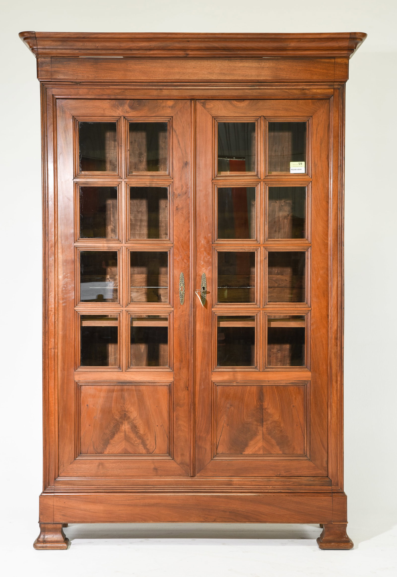 Louis Philippe Style Walnut Bookcase / Cupboard (1 of 7)