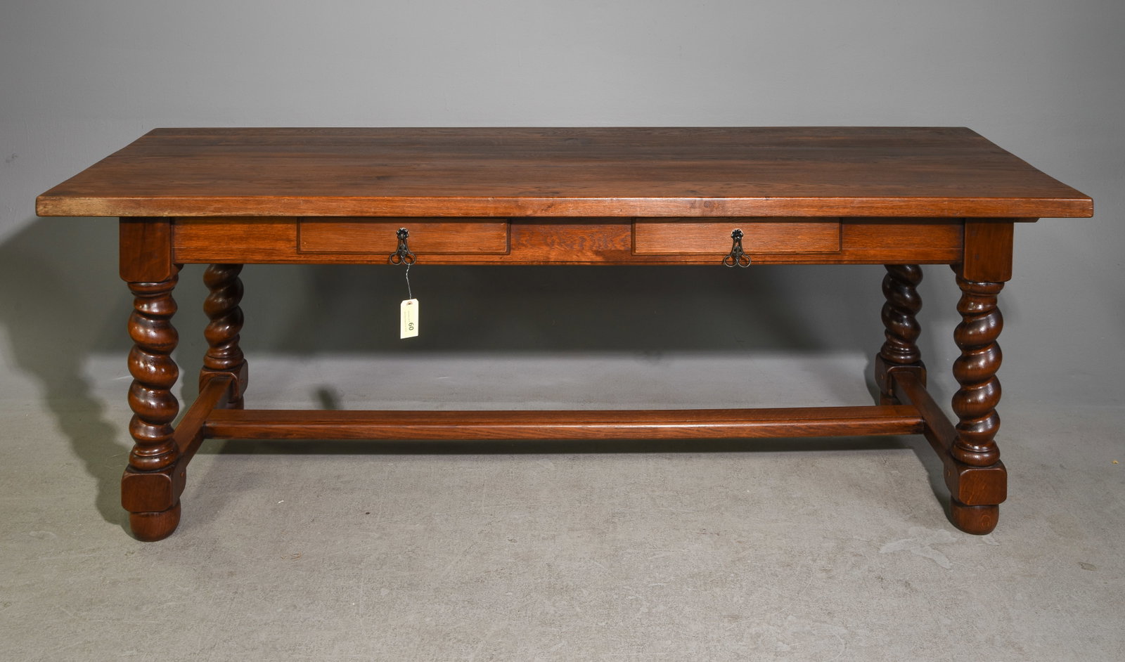 Louis XIII Style Farmhouse Table with 2 Leaves (1 of 7)