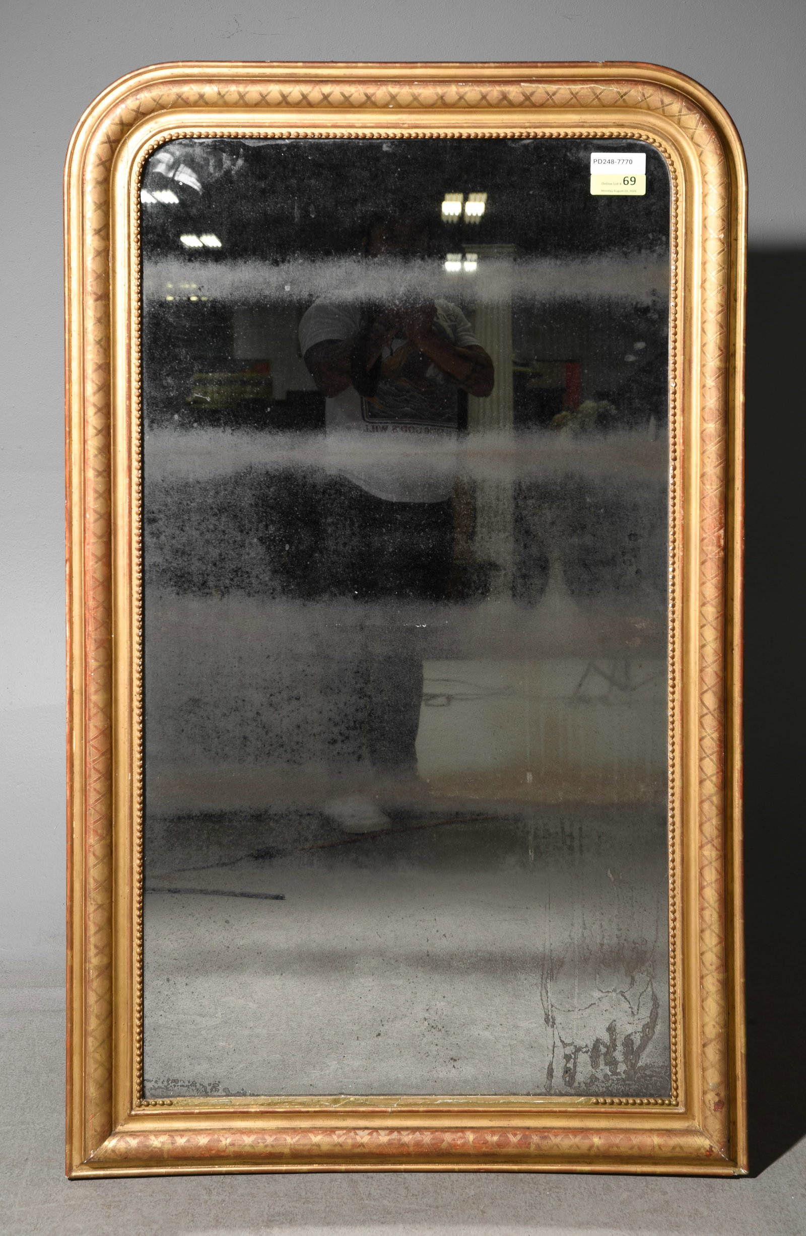Louis Philippe Style Gold Framed Mirror #2 (1 of 4)