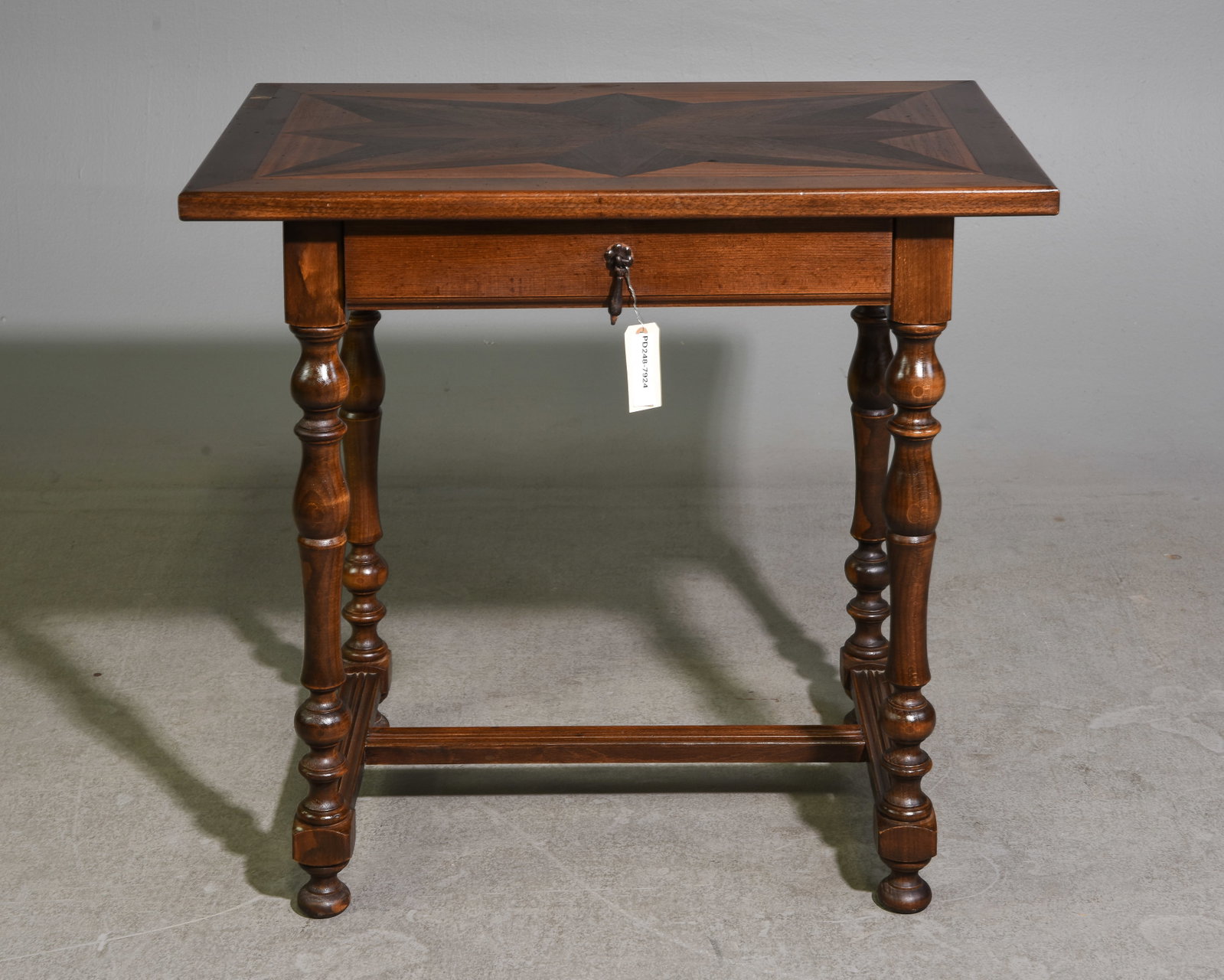 French Walnut Single Drawer Table (1 of 4)