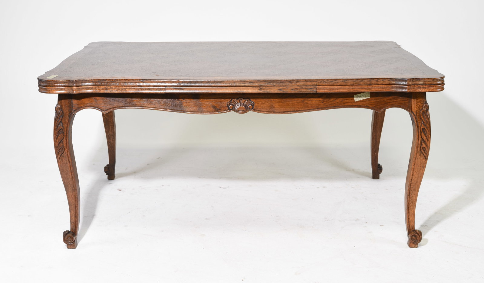 Louis XV Style Oak Draw Leaf Dining Table (1 of 4)