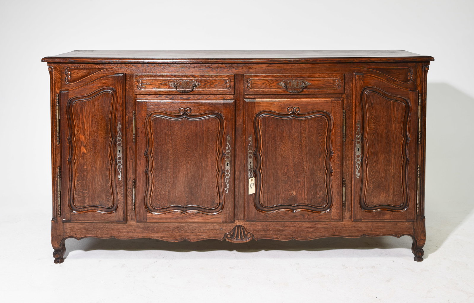 Louis XV Style Oak Four Door Sideboard (1 of 7)