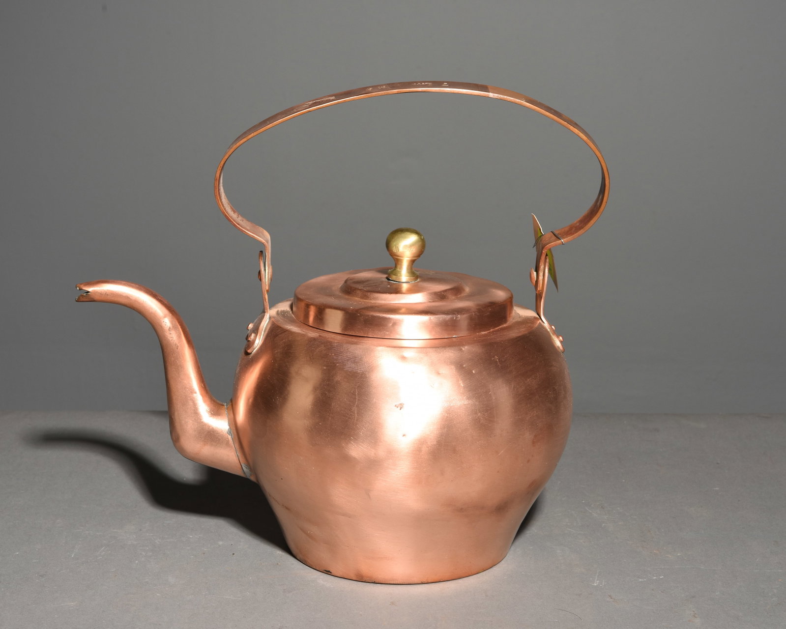 French Copper Large Tea / Coffee Kettle (1 of 3)