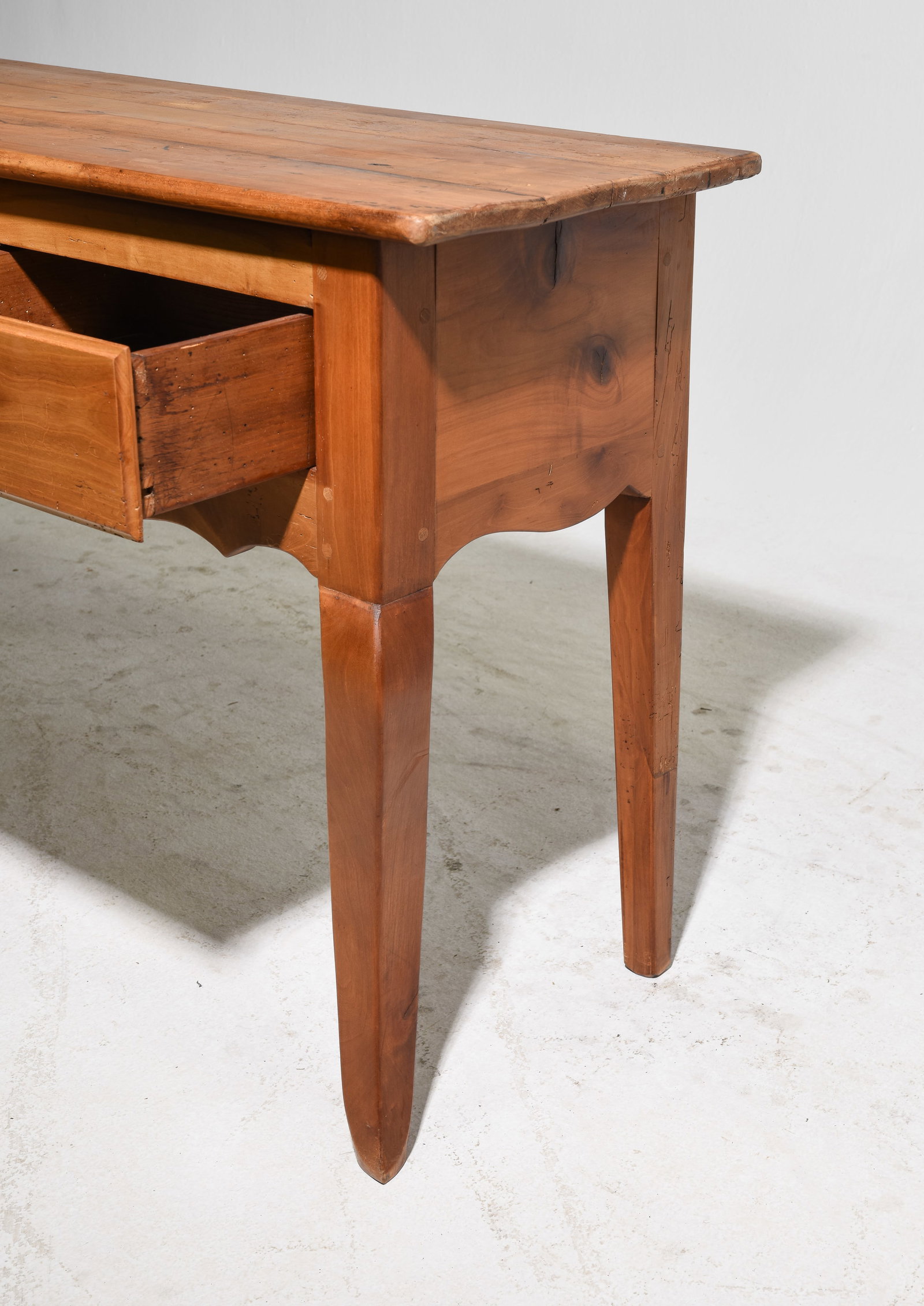 British Pine Three Drawer Console / Hall Table - 4