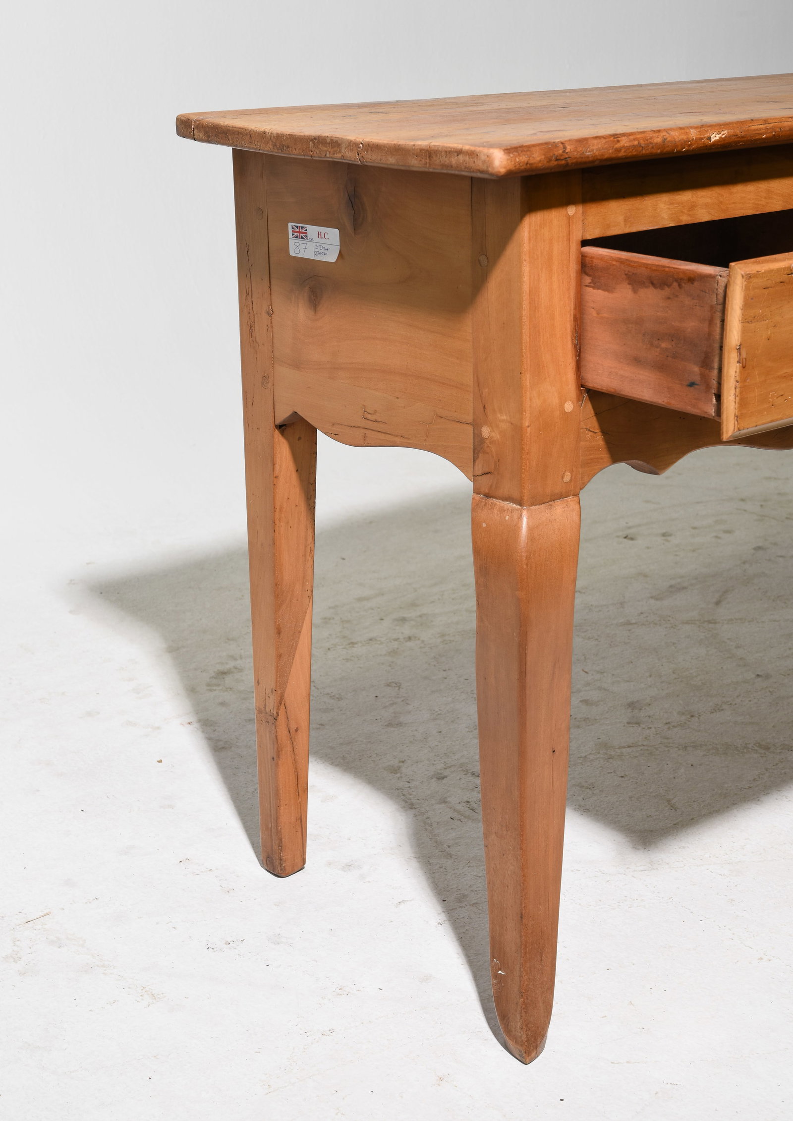 British Pine Three Drawer Console / Hall Table - 5