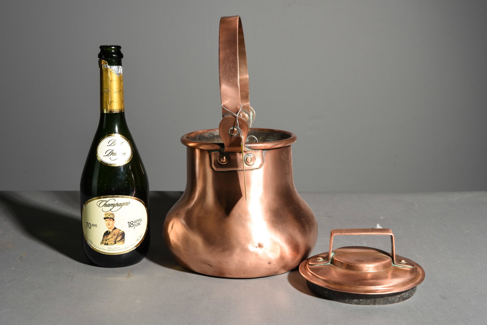 French Copper Coffee / Tea Kettle - 2
