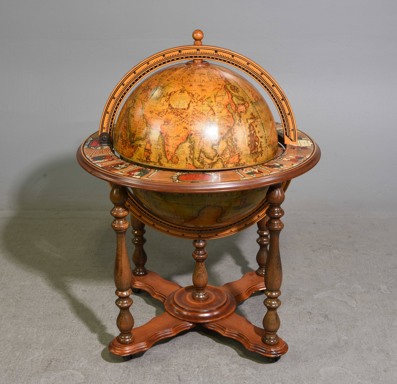 World Globe Cocktail / Bar Cart (1 of 5)