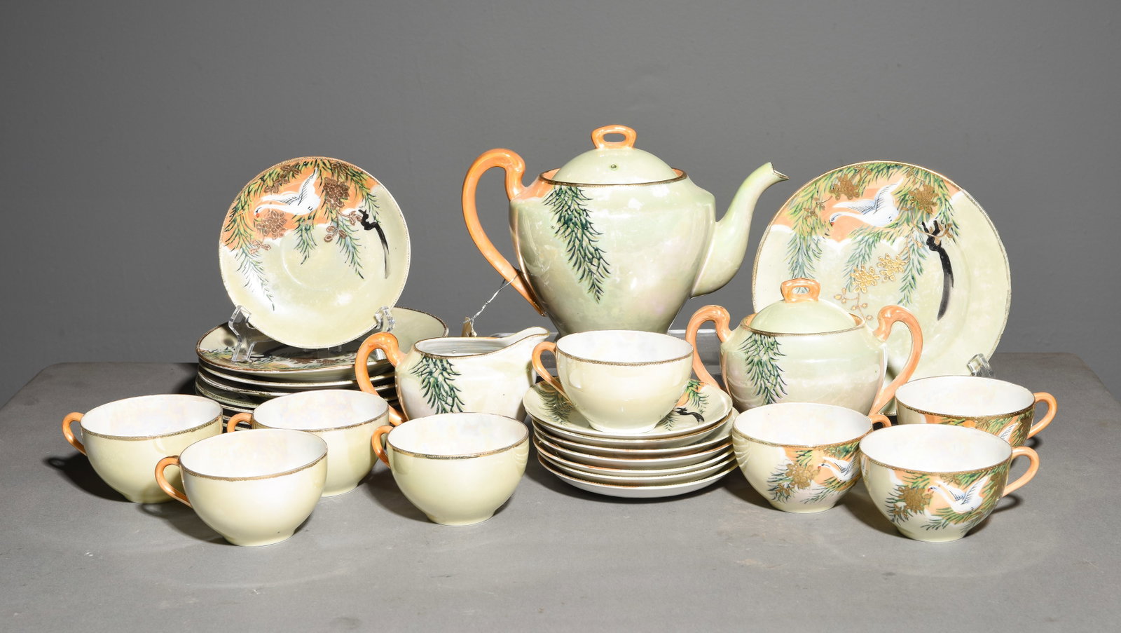 27pc Asian Style Tea Set - Tea Pot, Cups, Etc. (1 of 5)