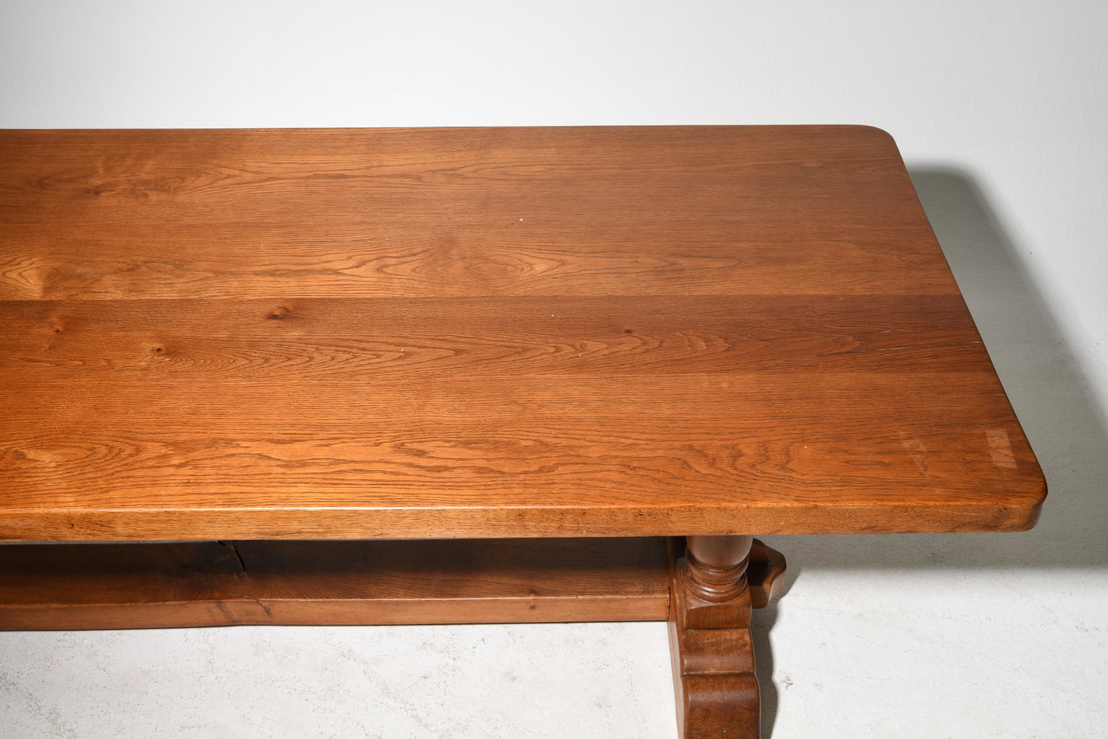 French Solid Oak Monastery Table - 3
