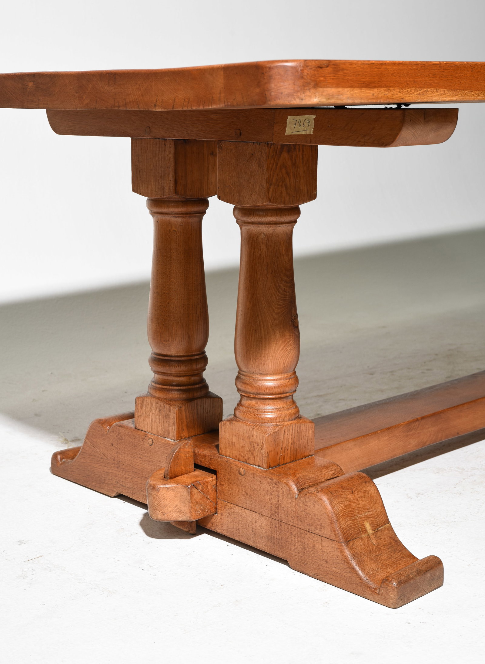French Solid Oak Monastery Table - 4