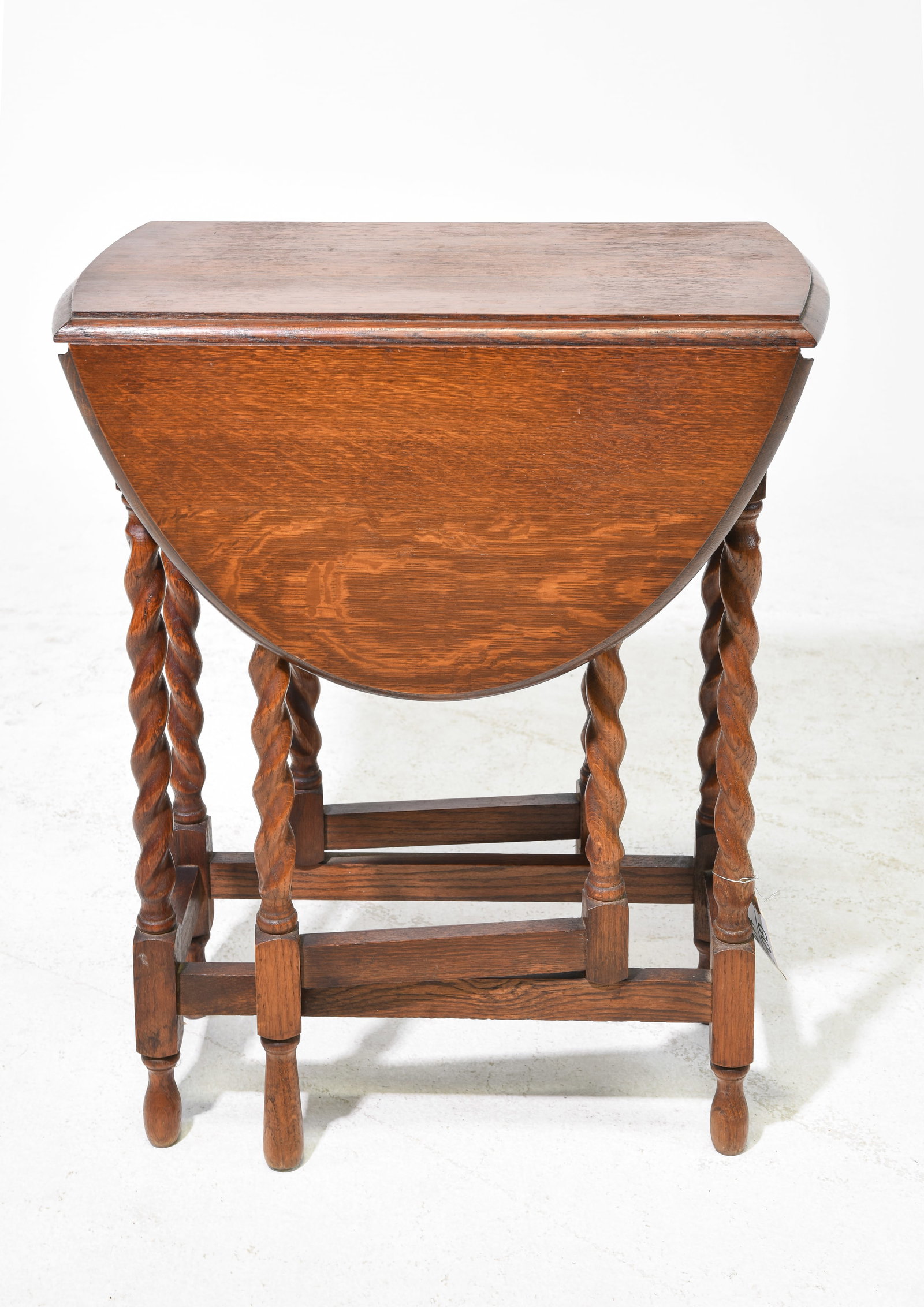 British Oak Barley Twist Drop Leaf Table #1 (1 of 3)