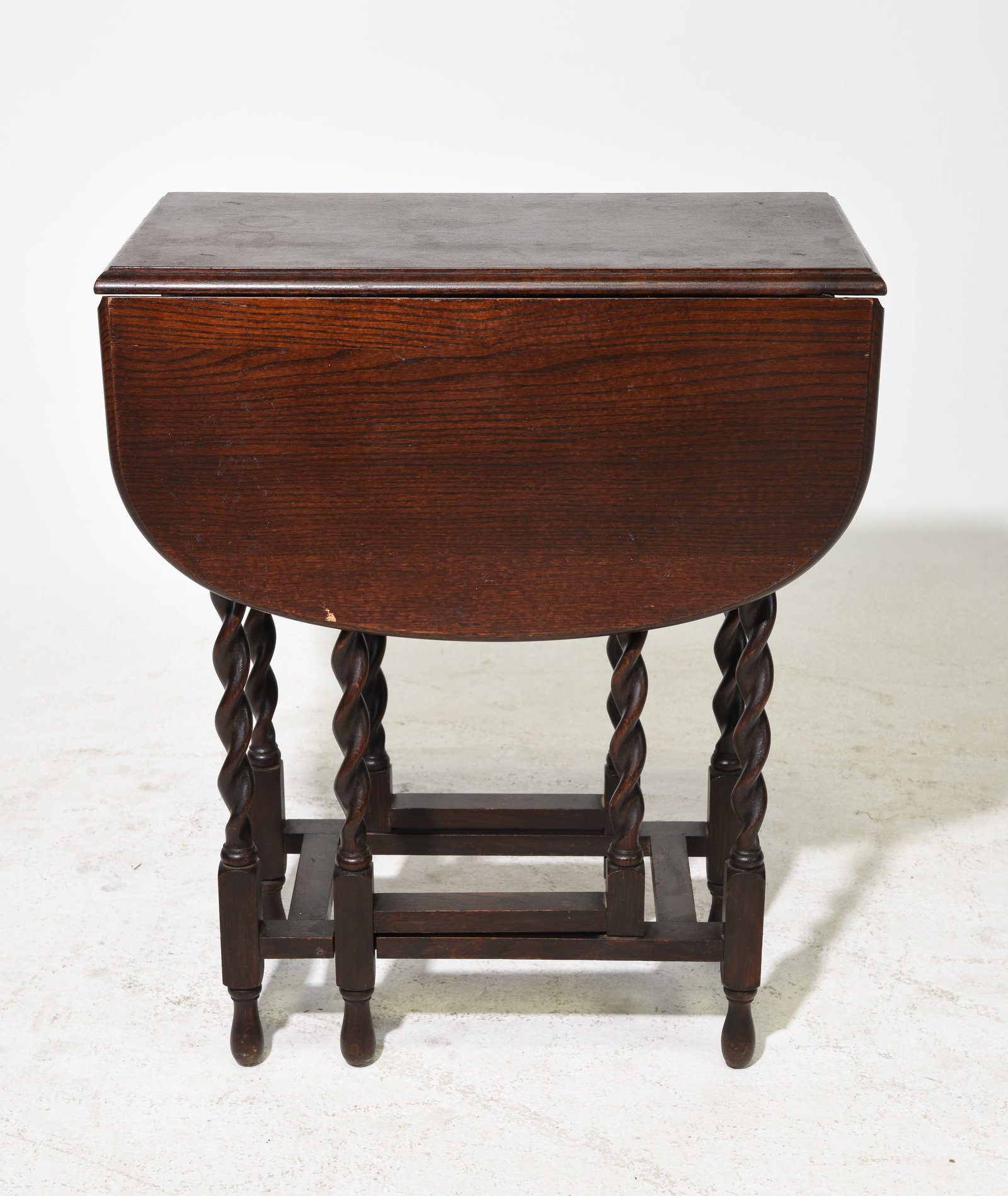 British Oak Barley Twist Drop Leaf Table #2 (1 of 3)