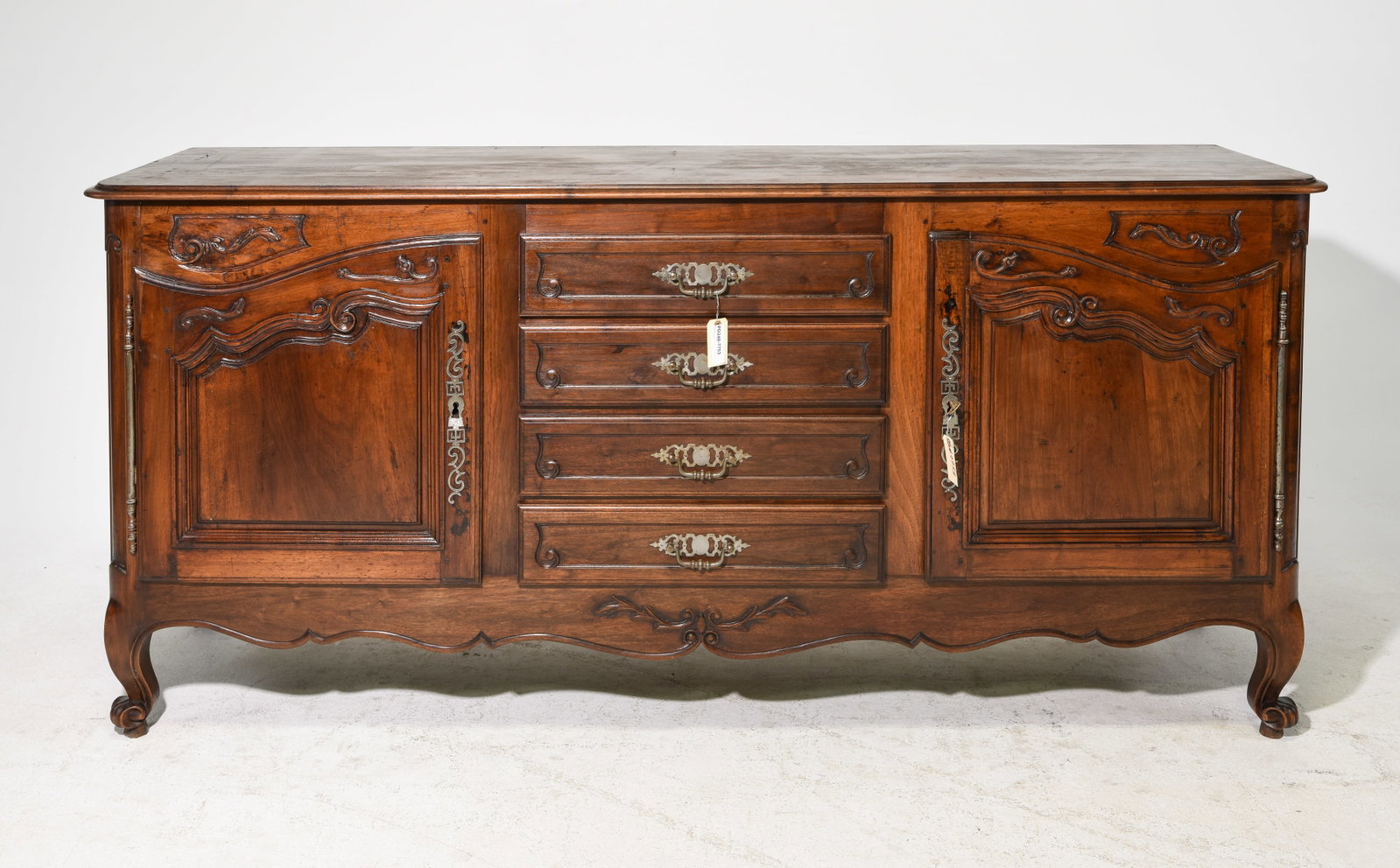 Louis XV / Country French Style Sideboard: French Louis XV / Country French Style Sideboard - 39 in tall x 83.5 x 24