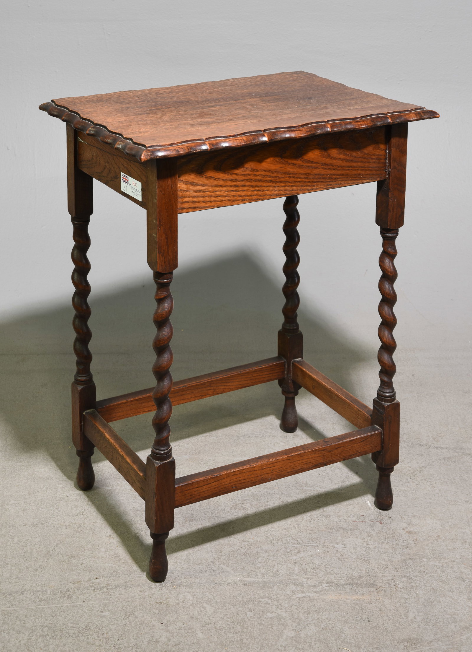 British Oak Barley Twist Occasional Table (1 of 3)